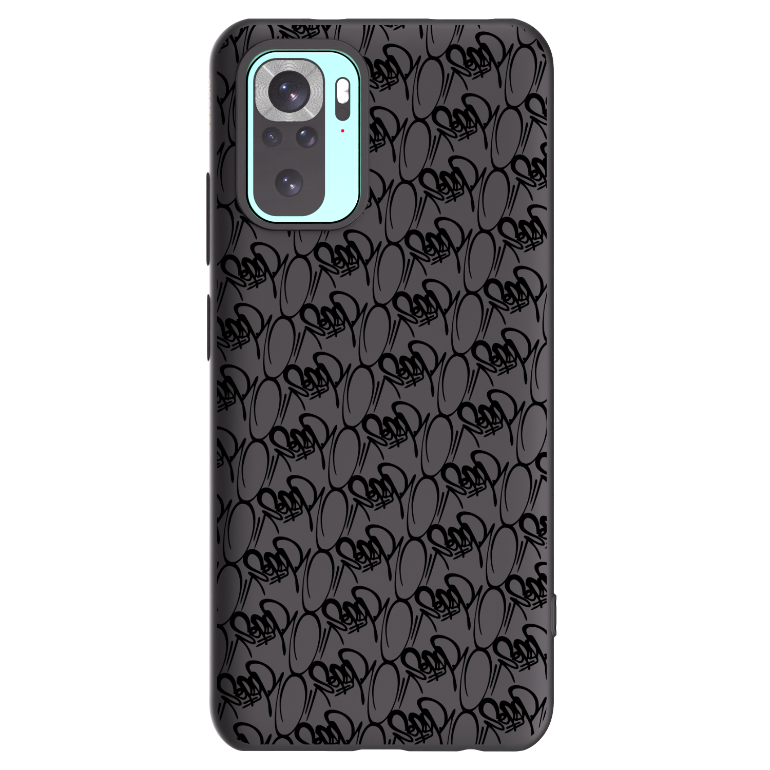 Picasee silikónový čierny obal pre Xiaomi Redmi Note 10 Pro - Separ - Black On Black 2