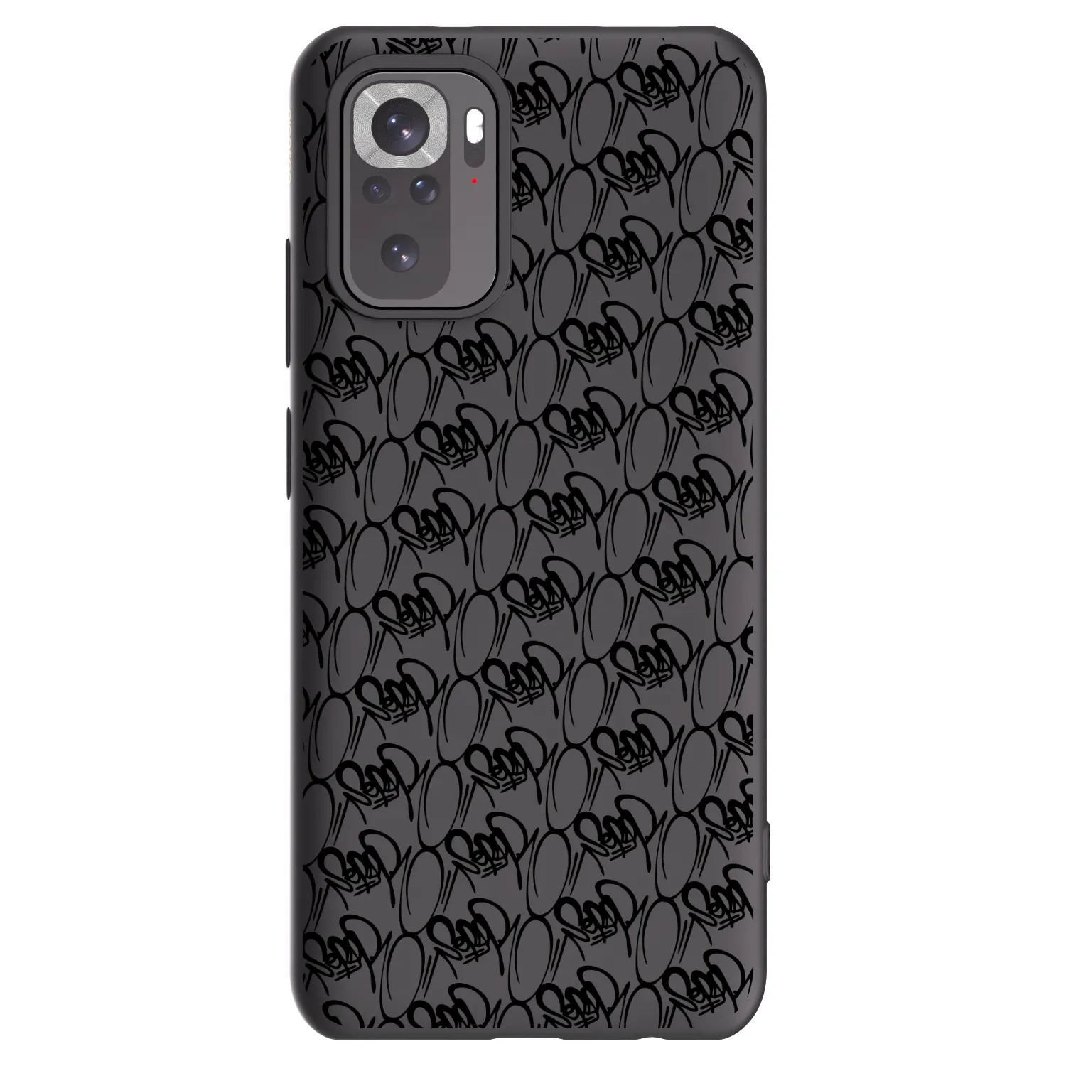 Picasee silikónový čierny obal pre Xiaomi Redmi Note 10S - Separ - Black On Black 2