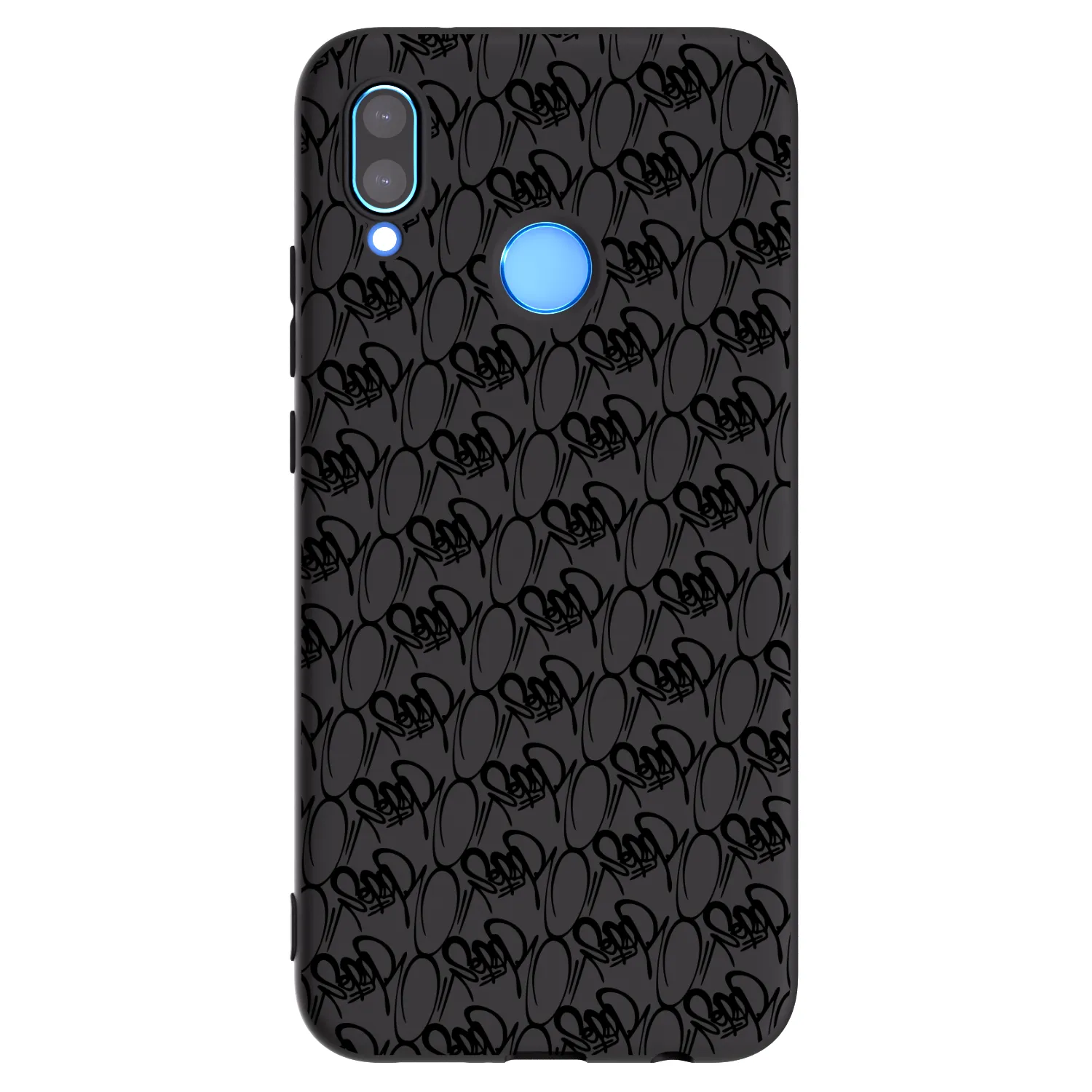 Picasee silikónový čierny obal pre Huawei P20 Lite - Separ - Black On Black 2