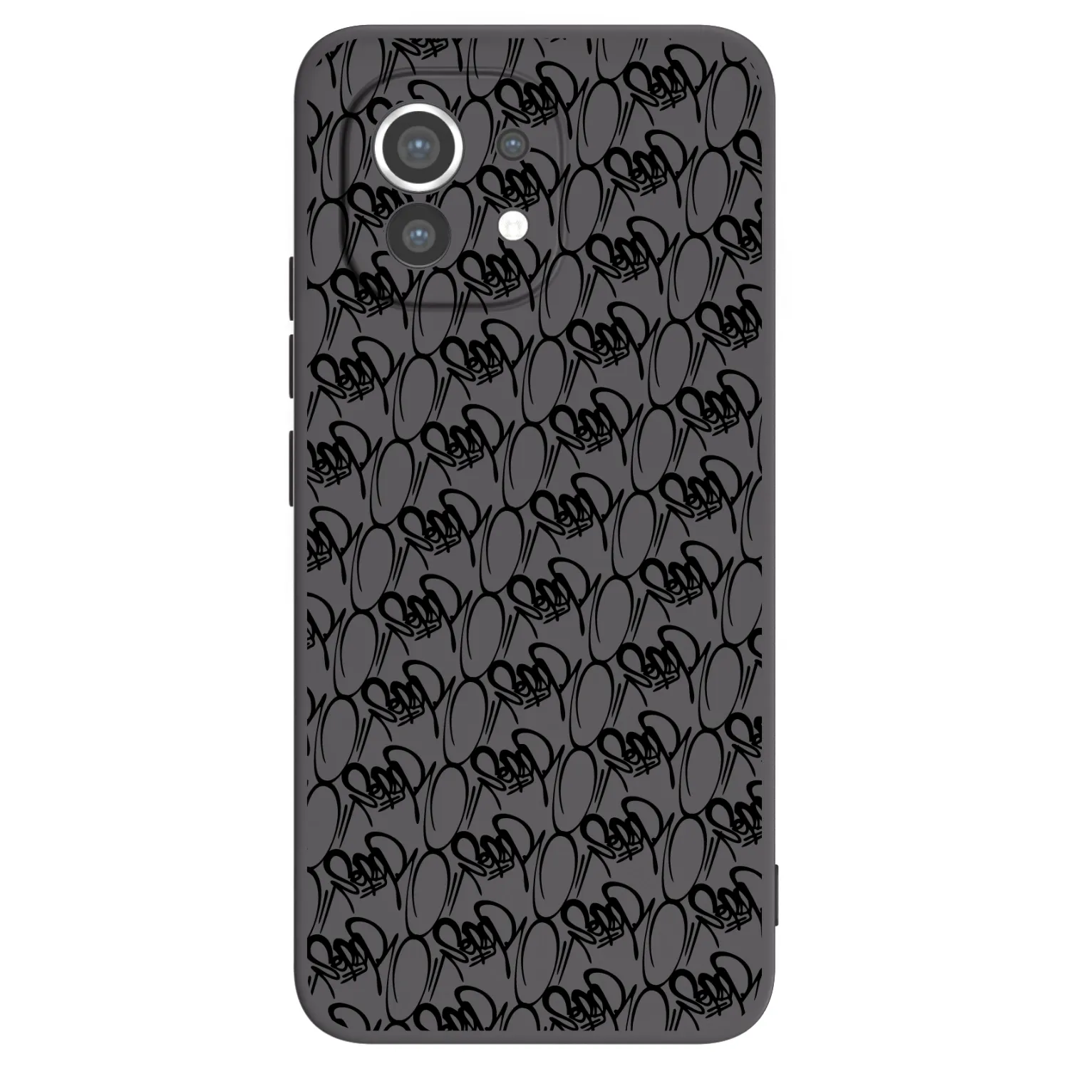 Picasee silikónový čierny obal pre Xiaomi Mi 11 - Separ - Black On Black 2