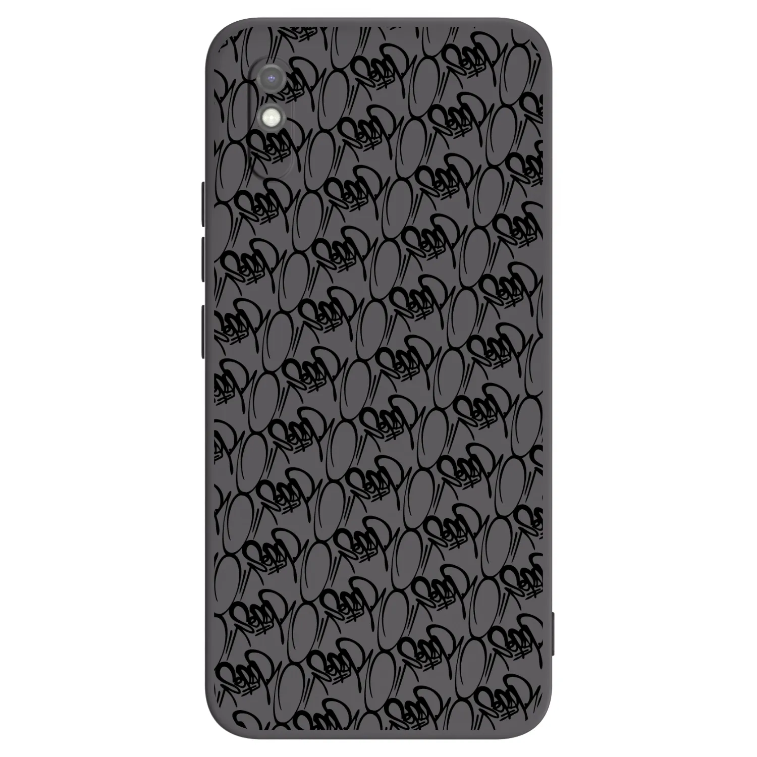 Picasee silikónový čierny obal pre Xiaomi Redmi 9AT - Separ - Black On Black 2