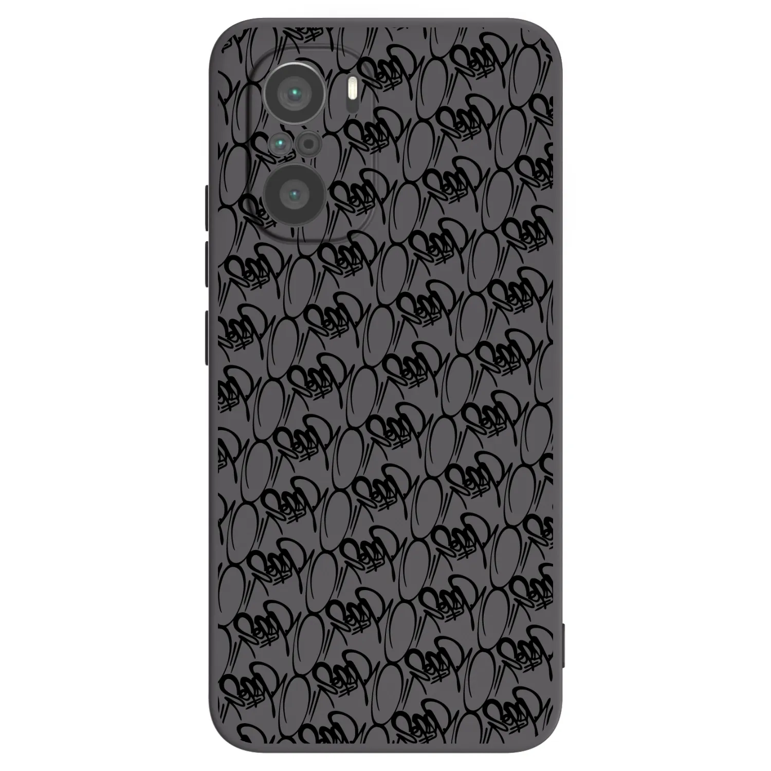 Picasee silikónový čierny obal pre Xiaomi Poco F3 - Separ - Black On Black 2