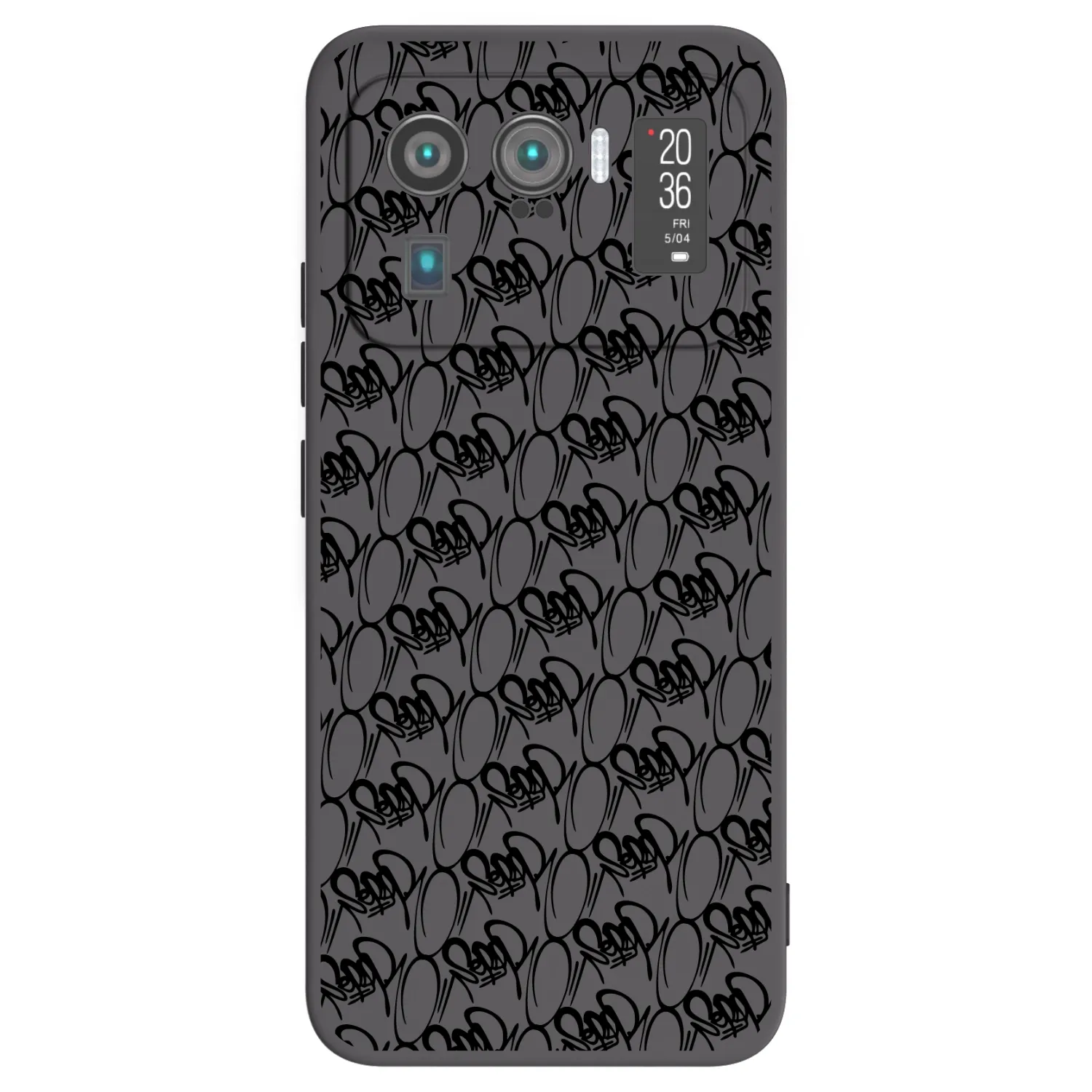 Picasee silikónový čierny obal pre Xiaomi Mi 11 Ultra - Separ - Black On Black 2