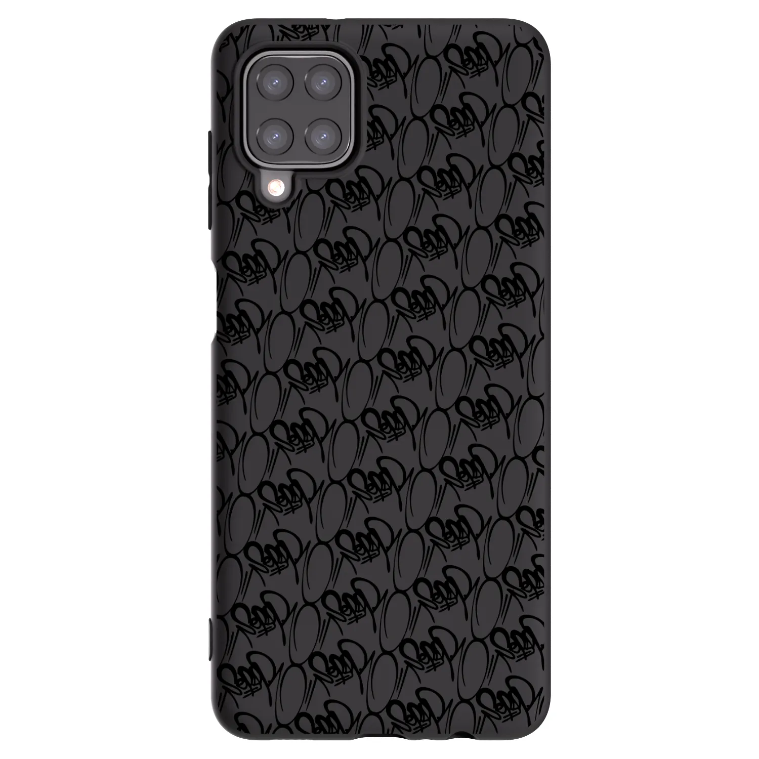 Picasee silikónový čierny obal pre Samsung Galaxy M12 M127F - Separ - Black On Black 2
