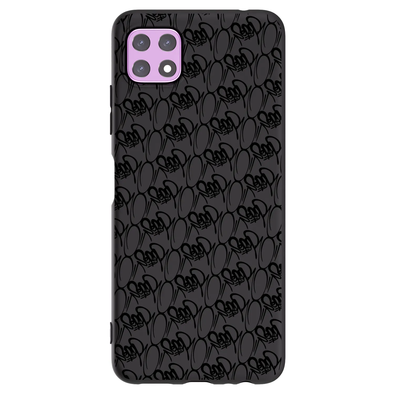 Picasee silikónový čierny obal pre Samsung Galaxy A22 A226B 5G - Separ - Black On Black 2