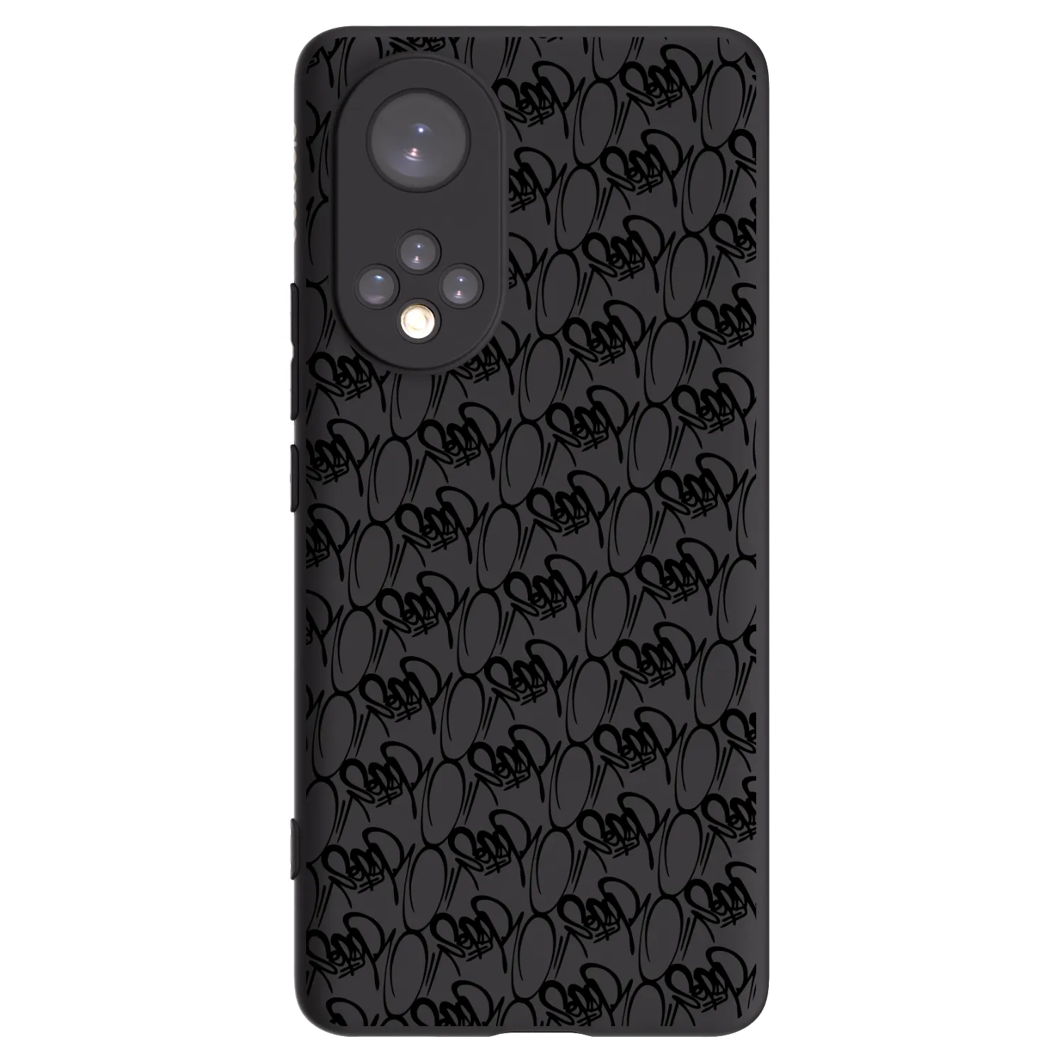 Picasee silikónový čierny obal pre Honor 50 5G - Separ - Black On Black 2