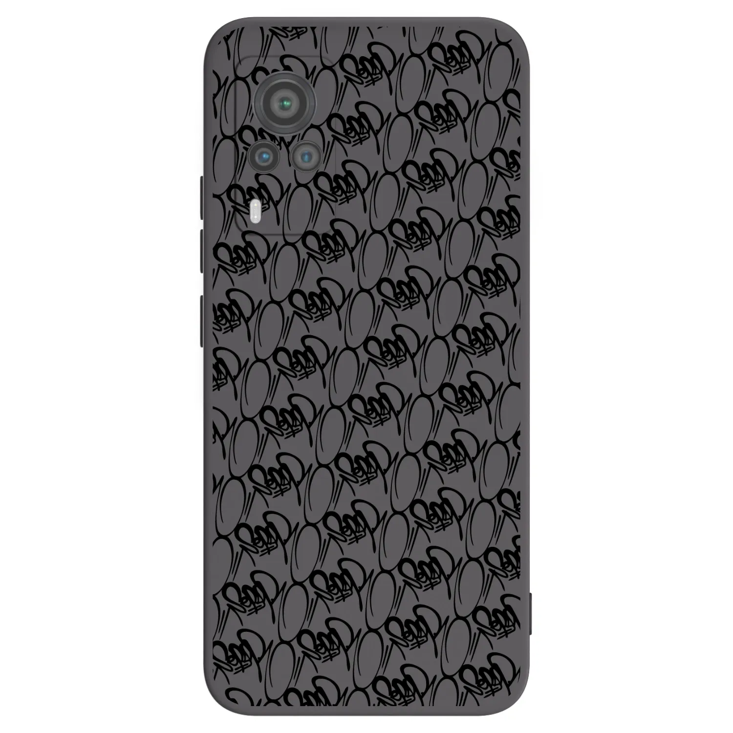 Picasee silikónový čierny obal pre Vivo X60 Pro 5G - Separ - Black On Black 2