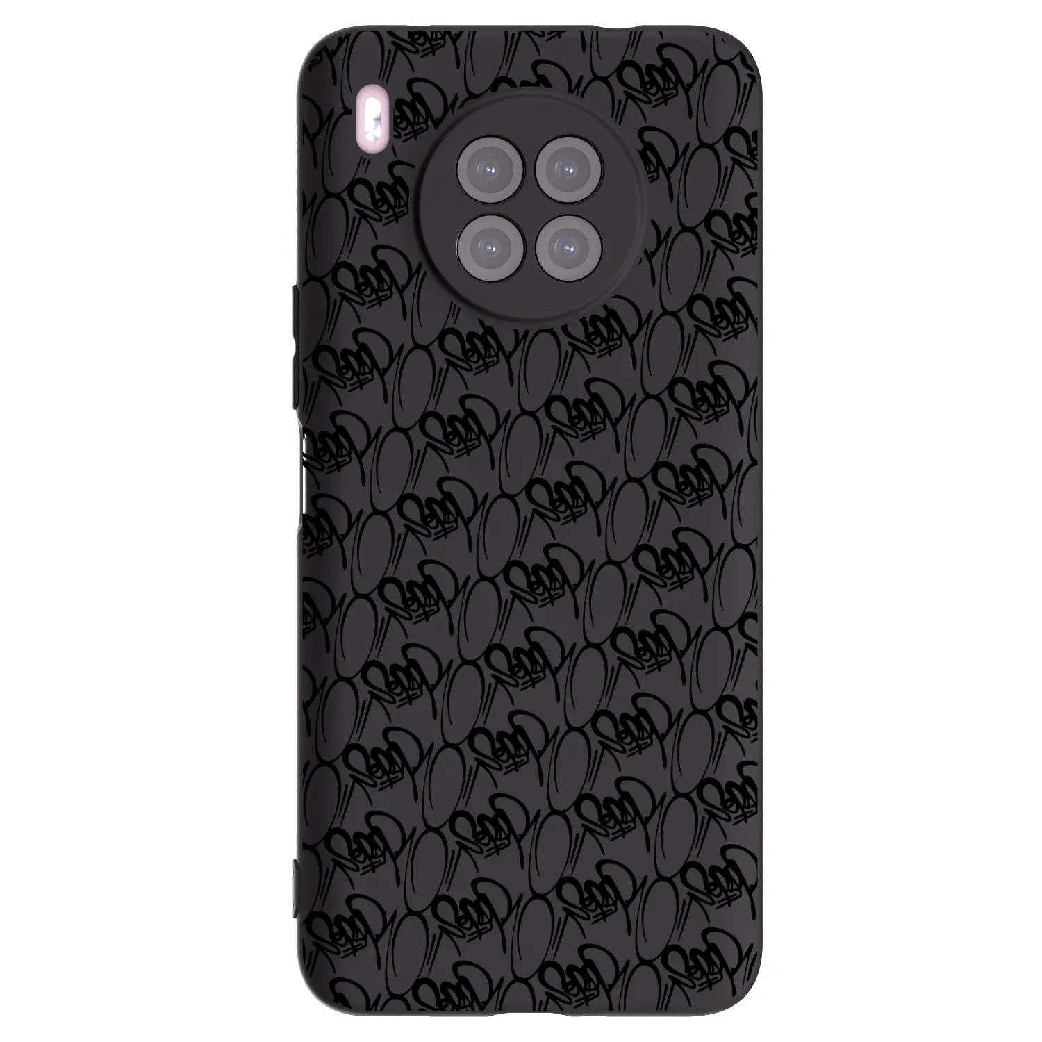 Picasee silikónový čierny obal pre Huawei Nova 8i - Separ - Black On Black 2