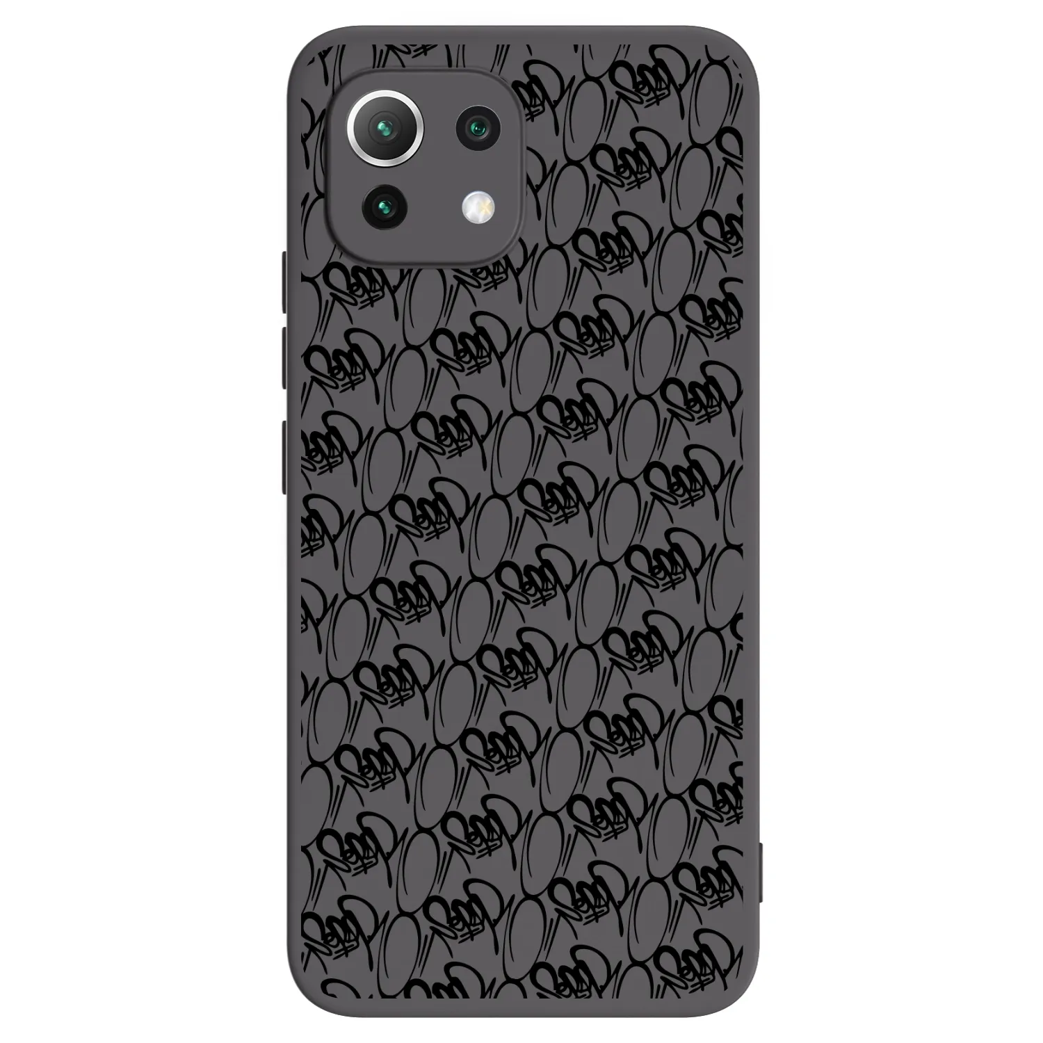 Picasee silikónový čierny obal pre Xiaomi 11 Lite 5G NE - Separ - Black On Black 2