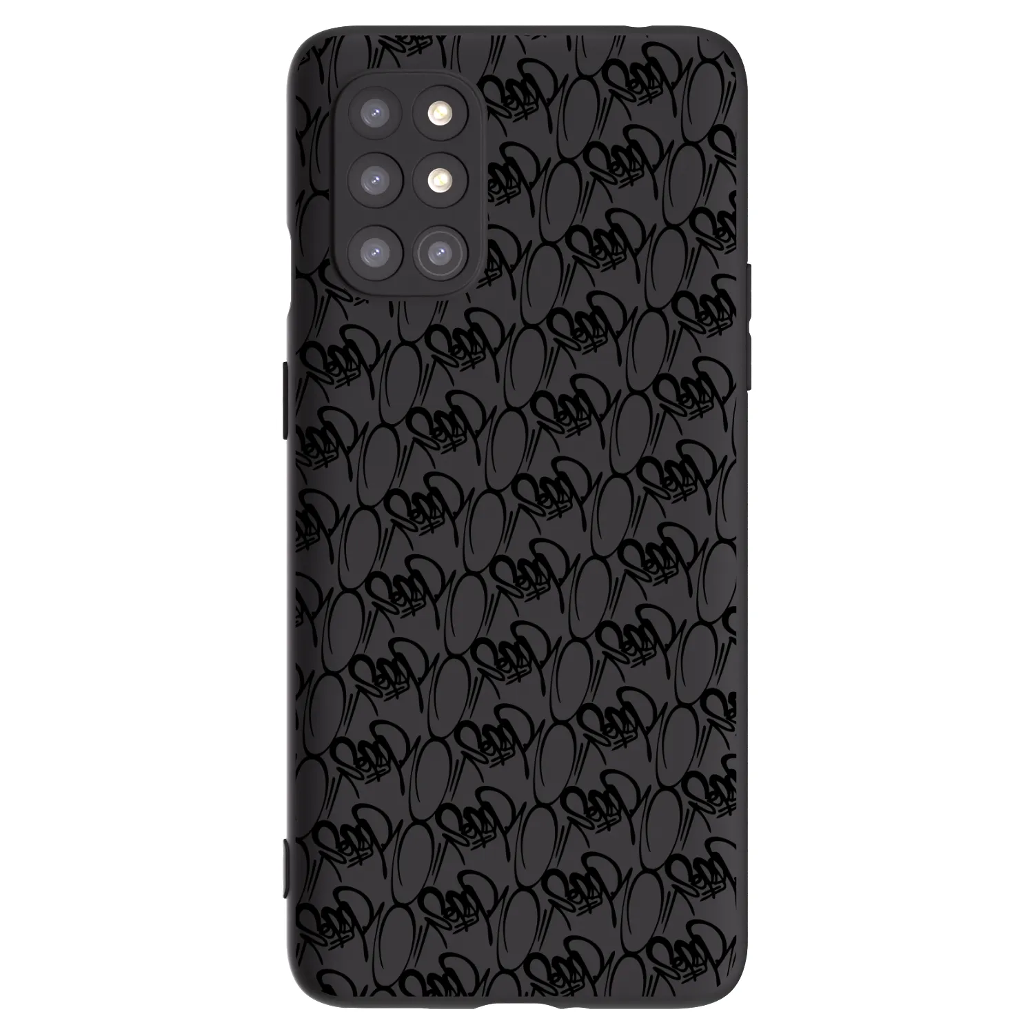 Picasee silikónový čierny obal pre OnePlus 8T - Separ - Black On Black 2