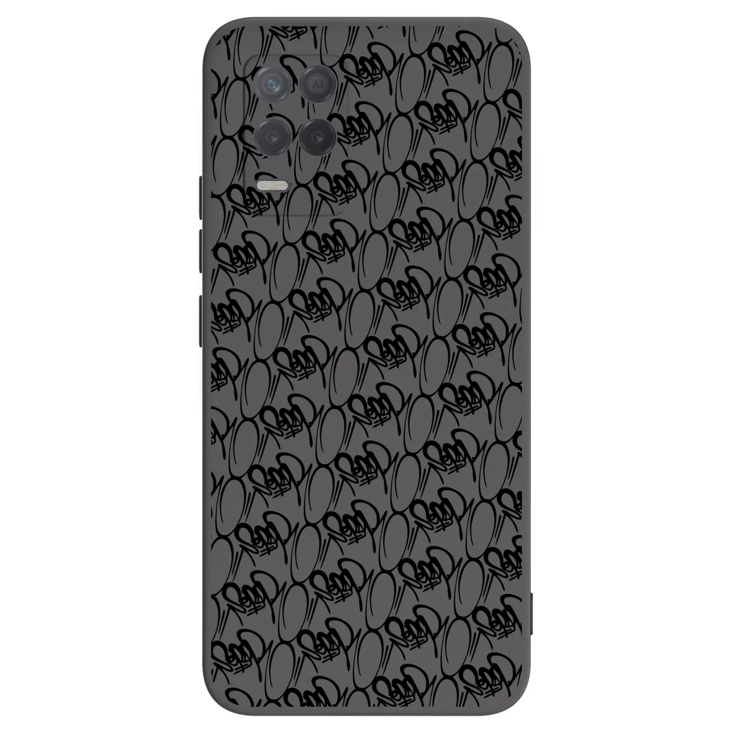 Picasee silikónový čierny obal pre Realme 8 5G - Separ - Black On Black 2