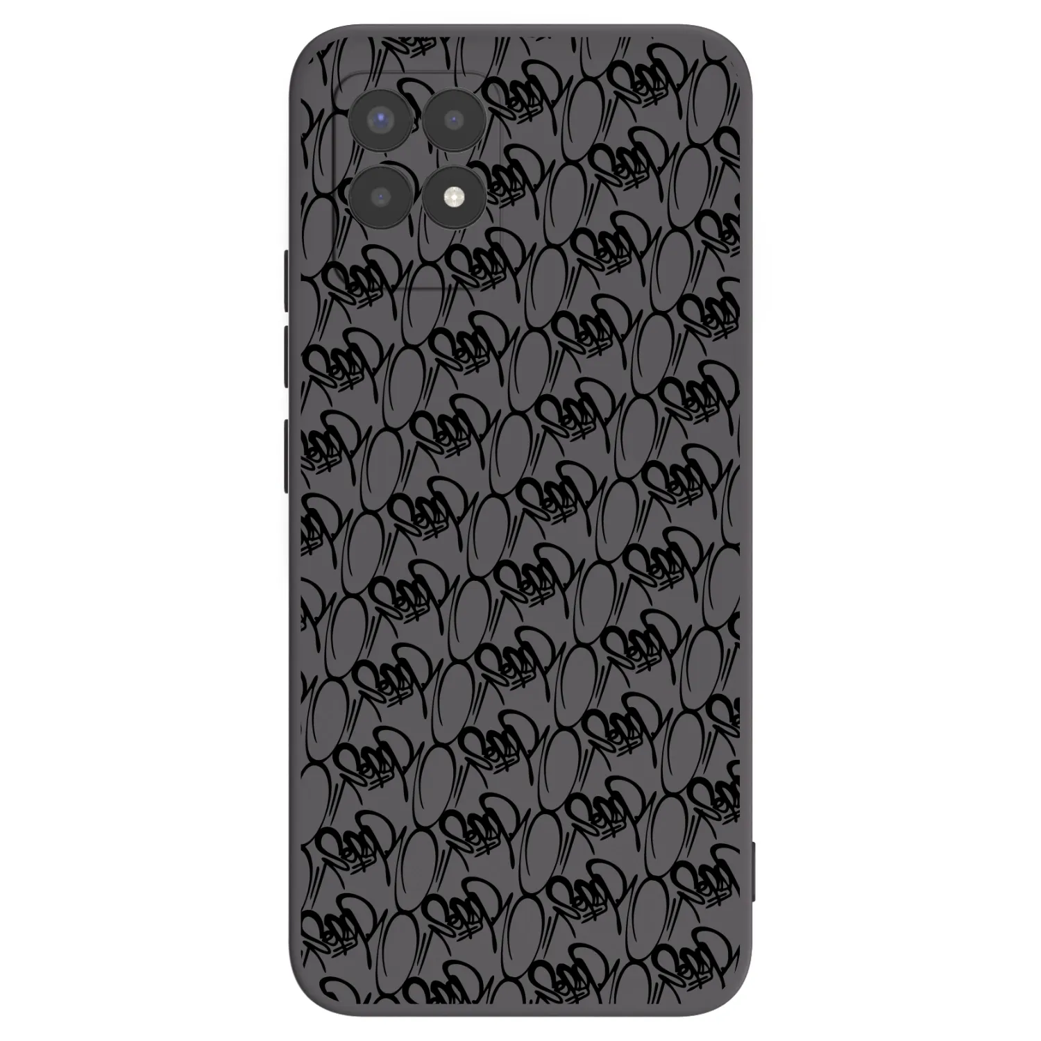 Picasee silikónový čierny obal pre Realme 8i - Separ - Black On Black 2