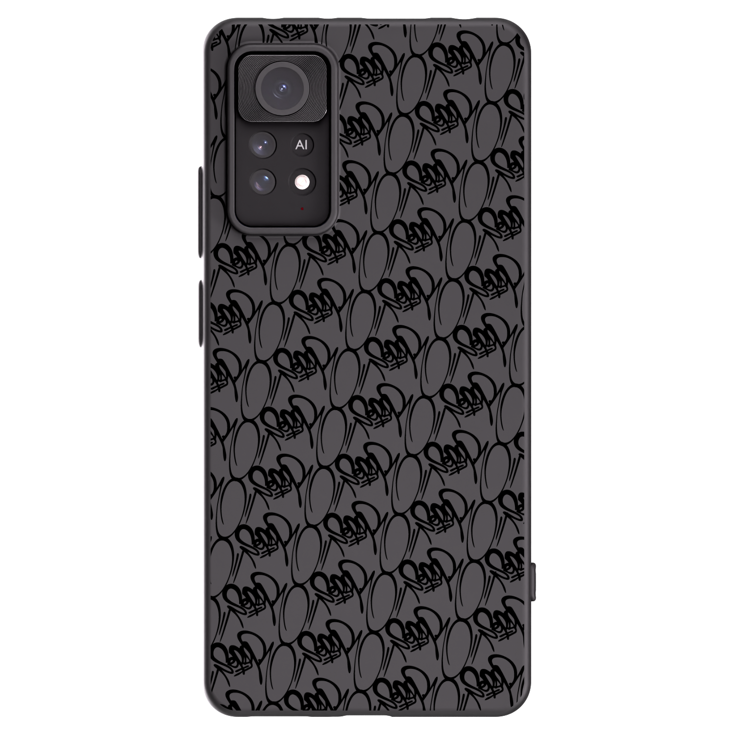 Picasee silikónový čierny obal pre Xiaomi Redmi Note 11 Pro 5G - Separ - Black On Black 2