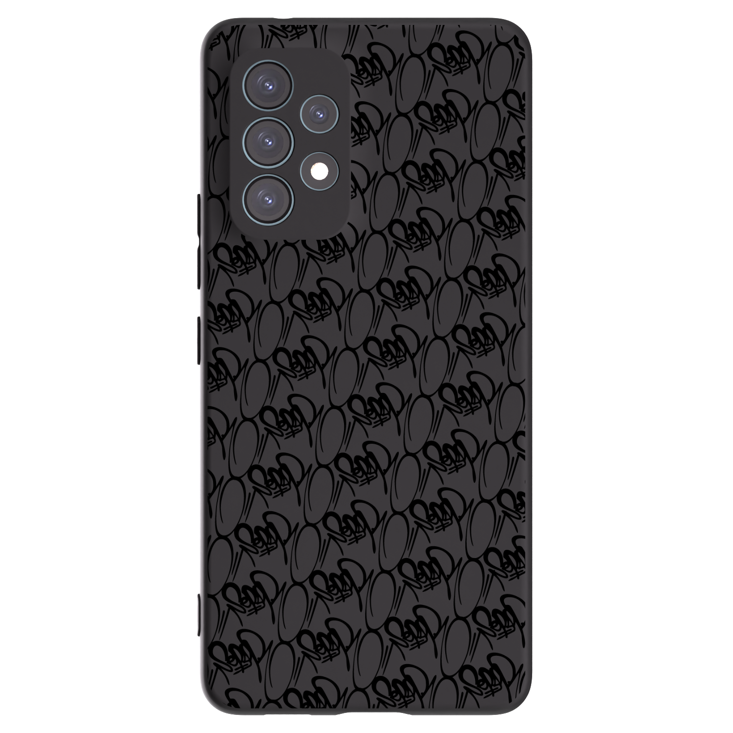 Silikónový čierny obal pre Samsung Galaxy A53 5G A536 - Separ - Black On Black 2
