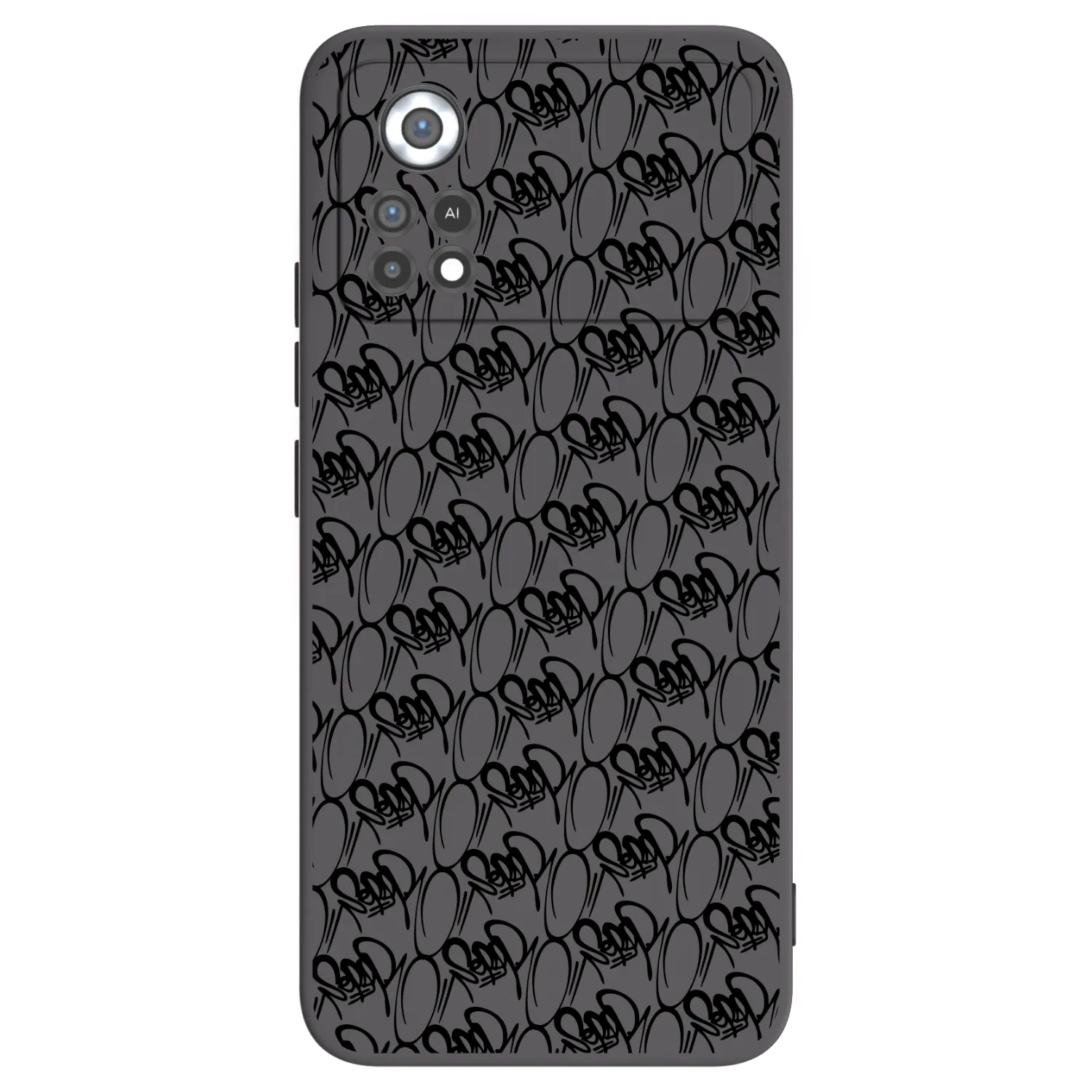 Picasee silikónový čierny obal pre Xiaomi Poco X4 Pro 5G - Separ - Black On Black 2