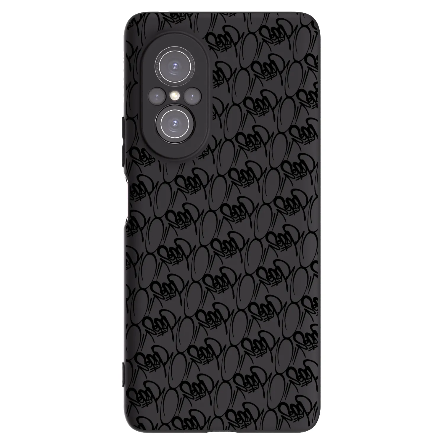 Picasee silikónový čierny obal pre Huawei Nova 9 SE - Separ - Black On Black 2