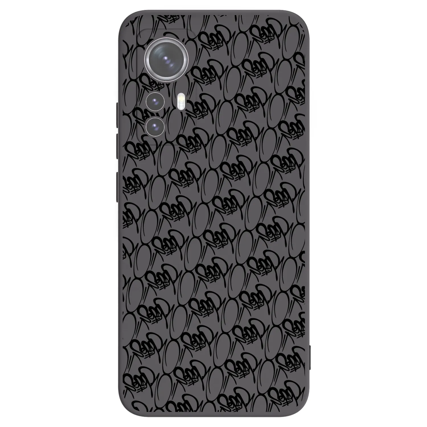 Picasee silikónový čierny obal pre Xiaomi 12 - Separ - Black On Black 2