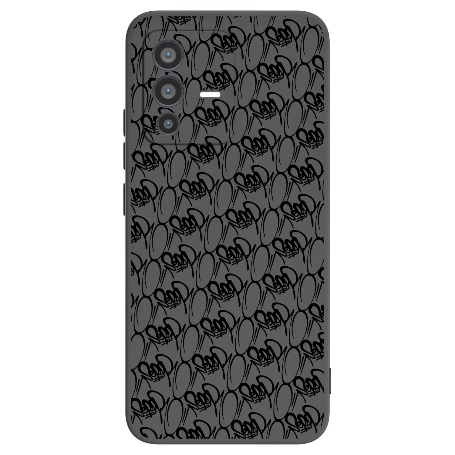 Picasee silikónový čierny obal pre Vivo V23 5G - Separ - Black On Black 2