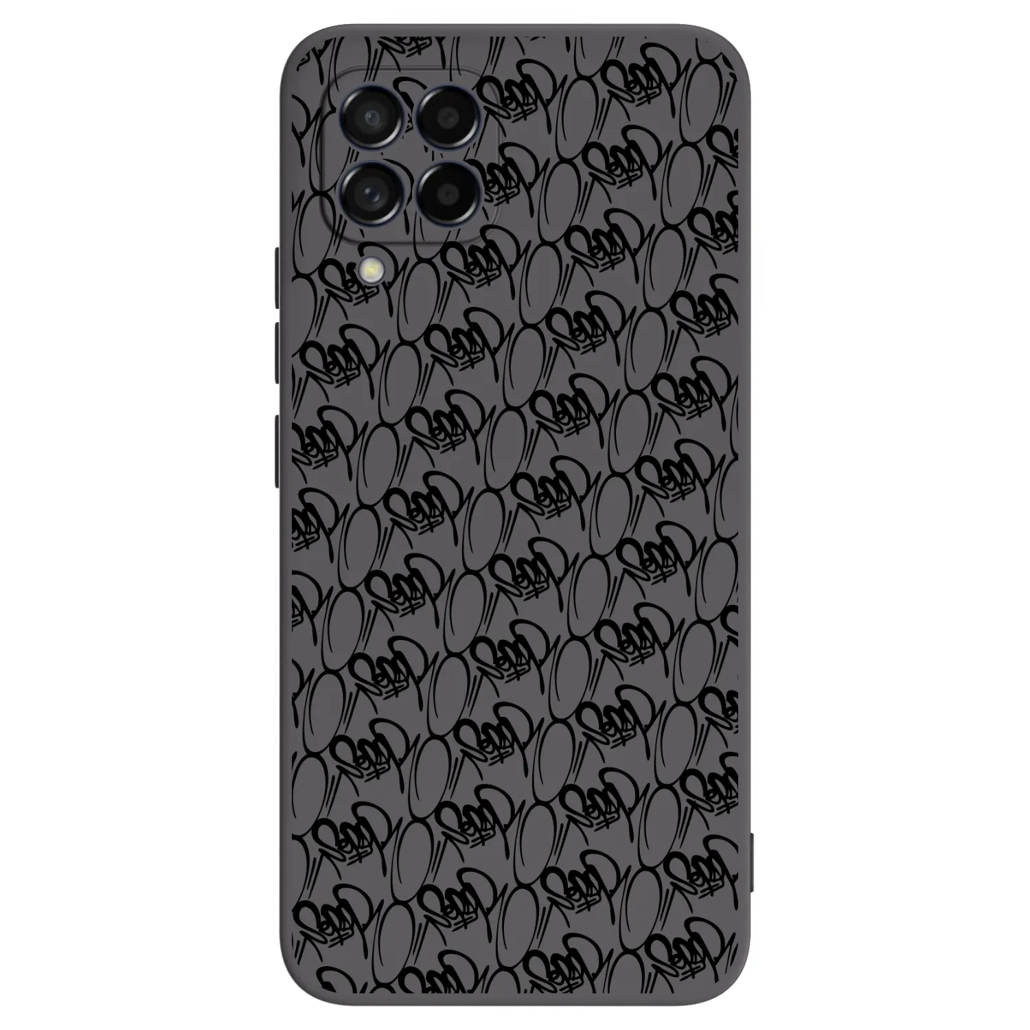 Picasee silikónový čierny obal pre Samsung Galaxy M53 5G - Separ - Black On Black 2