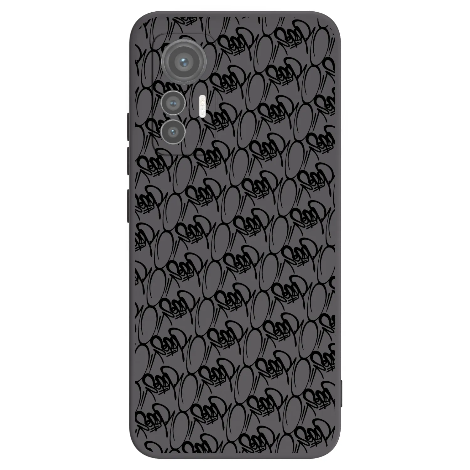 Picasee silikónový čierny obal pre Xiaomi 12 Lite - Separ - Black On Black 2