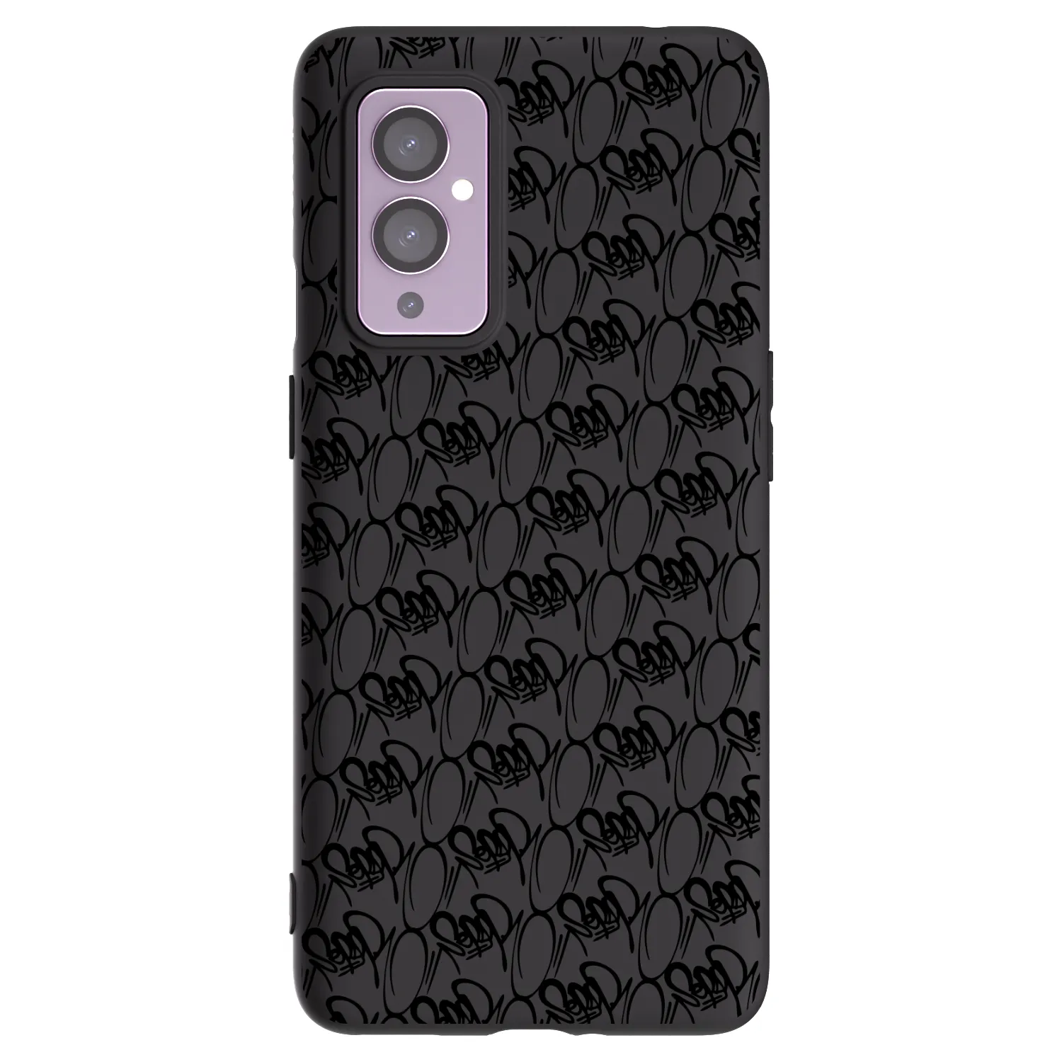 Picasee silikónový čierny obal pre OnePlus 9 - Separ - Black On Black 2