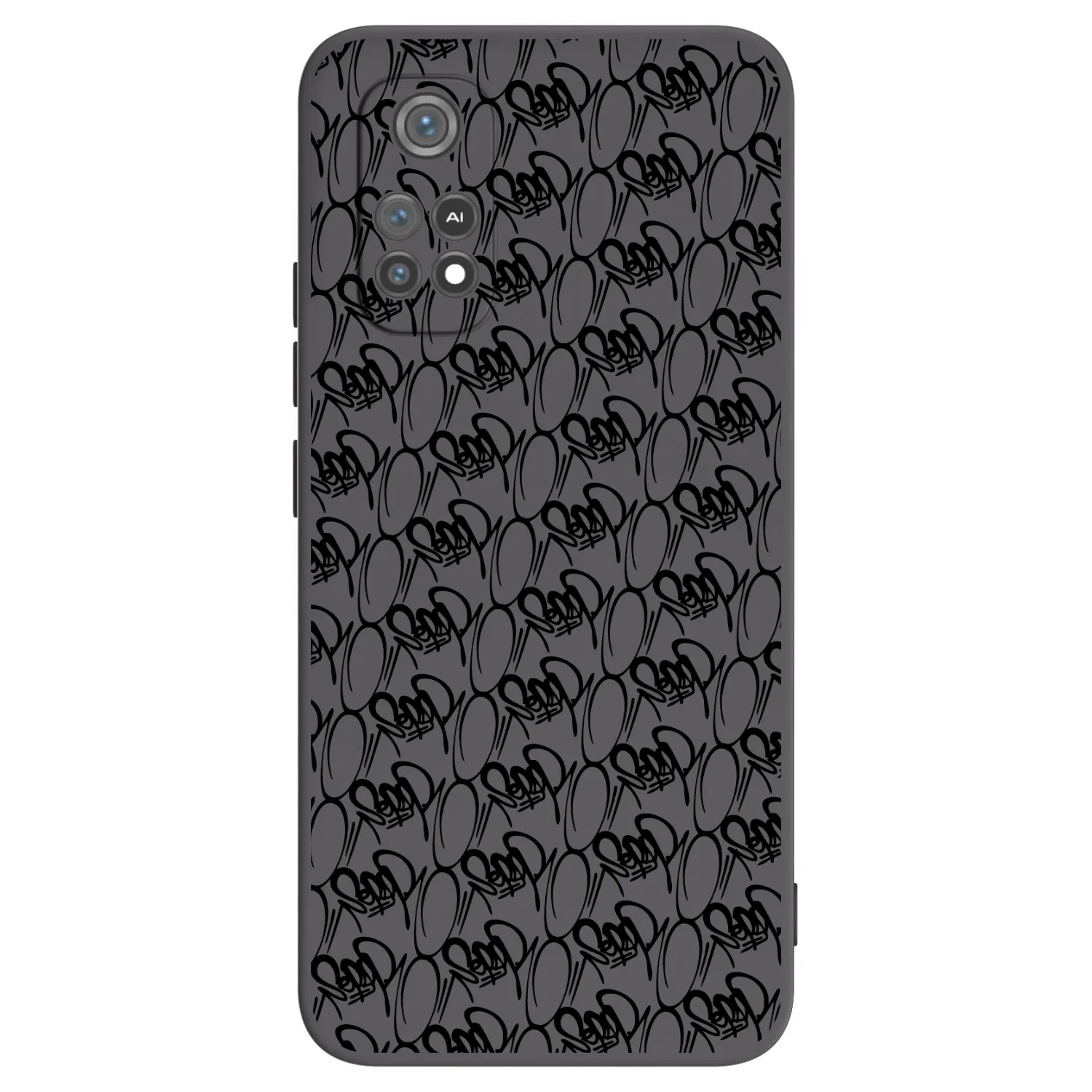 Silikónový čierny obal pre Xiaomi Poco M4 Pro - Separ - Black On Black 2