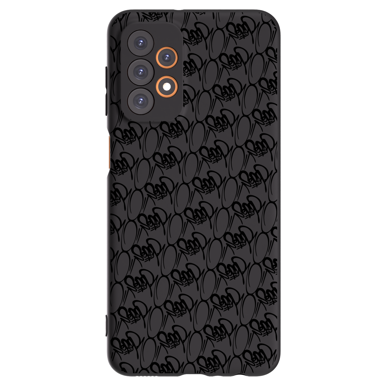 Picasee silikónový čierny obal pre Samsung Galaxy A23 A235F 4G - Separ - Black On Black 2