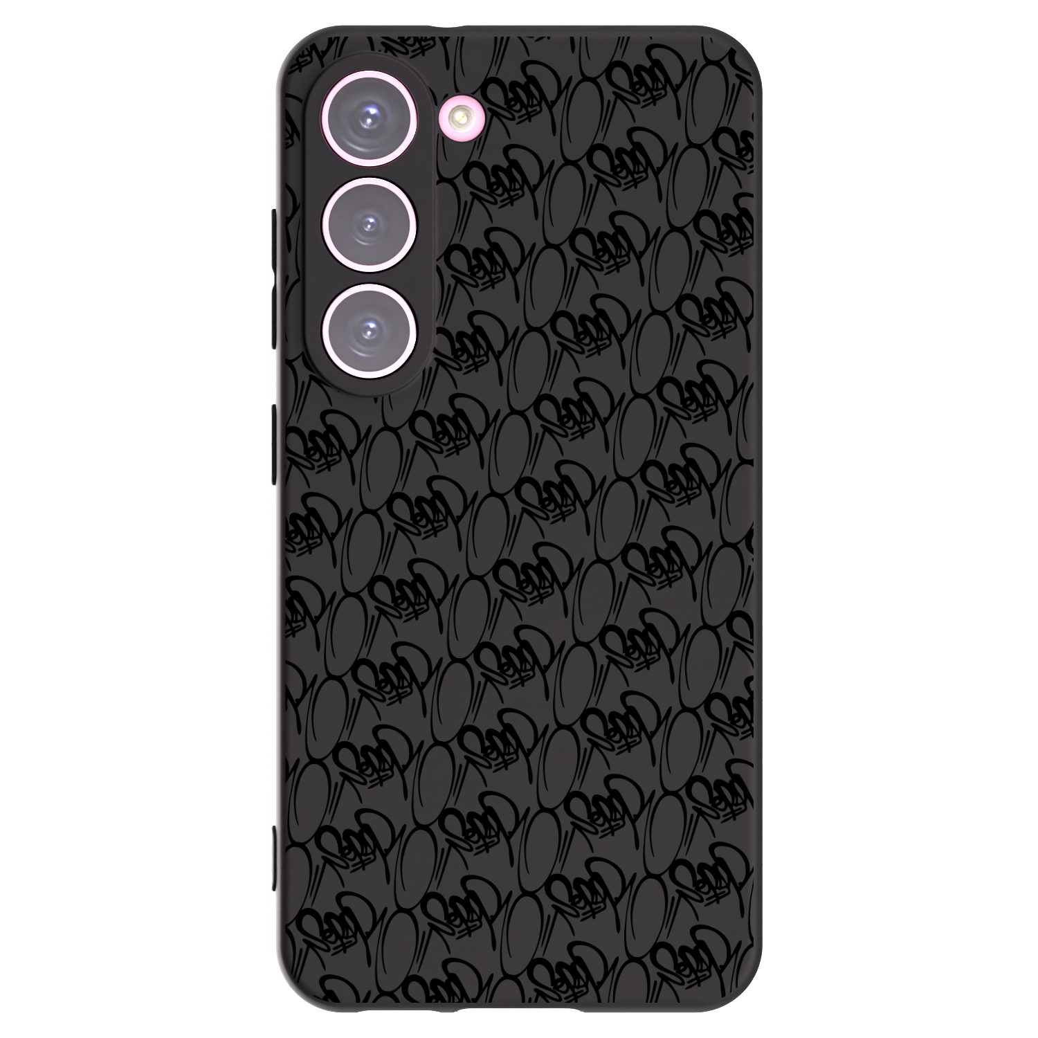 Silikónový čierny obal pre Samsung Galaxy S23 5G - Separ - Black On Black 2