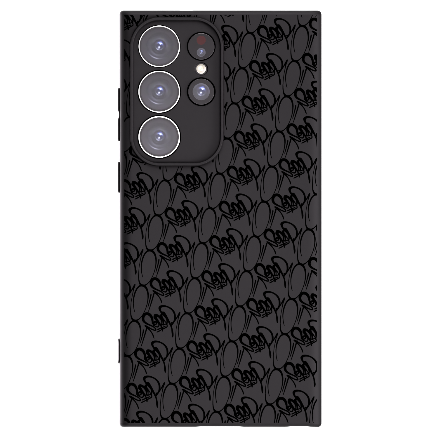 Picasee silikónový čierny obal pre Samsung Galaxy S23 Ultra 5G - Separ - Black On Black 2