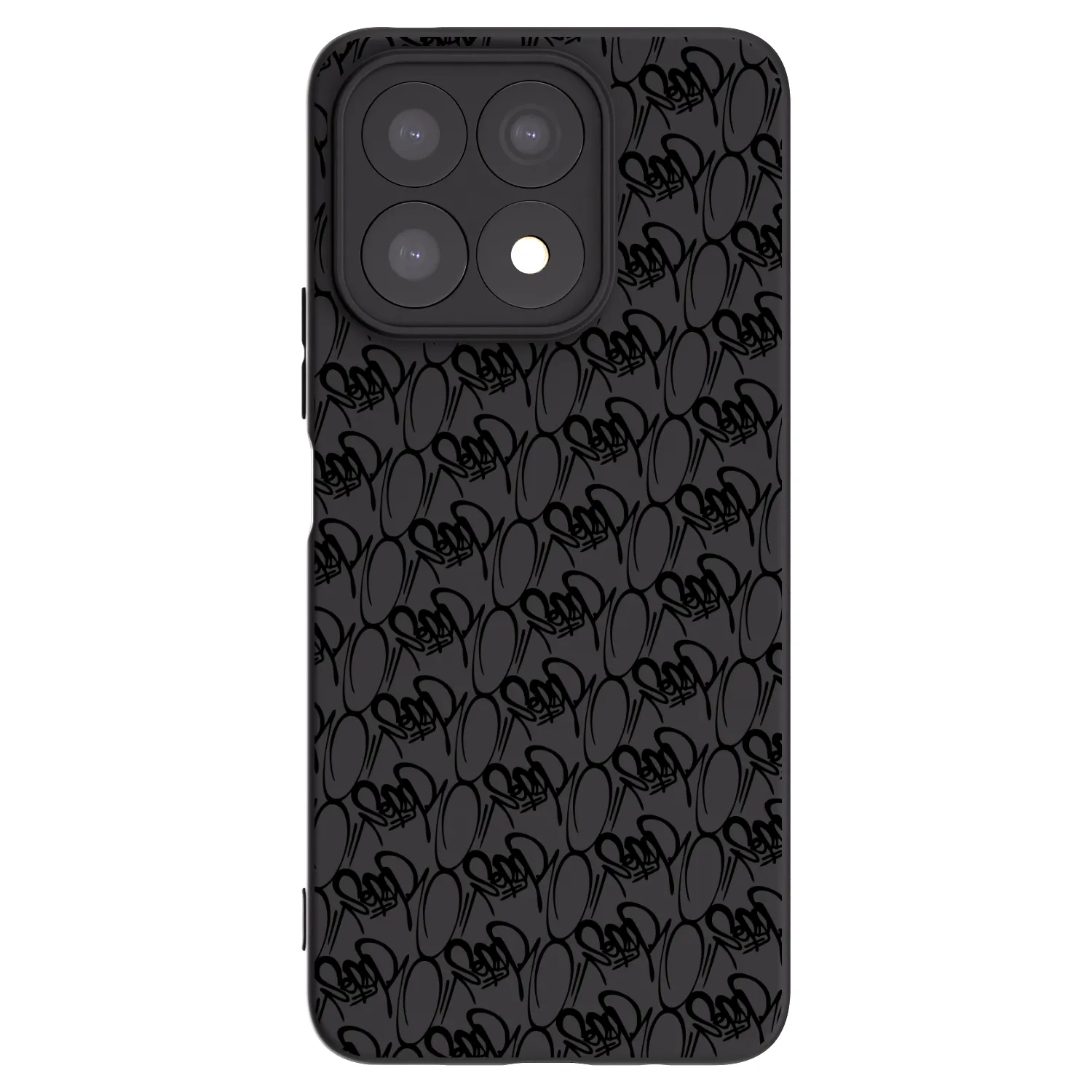 Picasee silikónový čierny obal pre Honor X8a - Separ - Black On Black 2