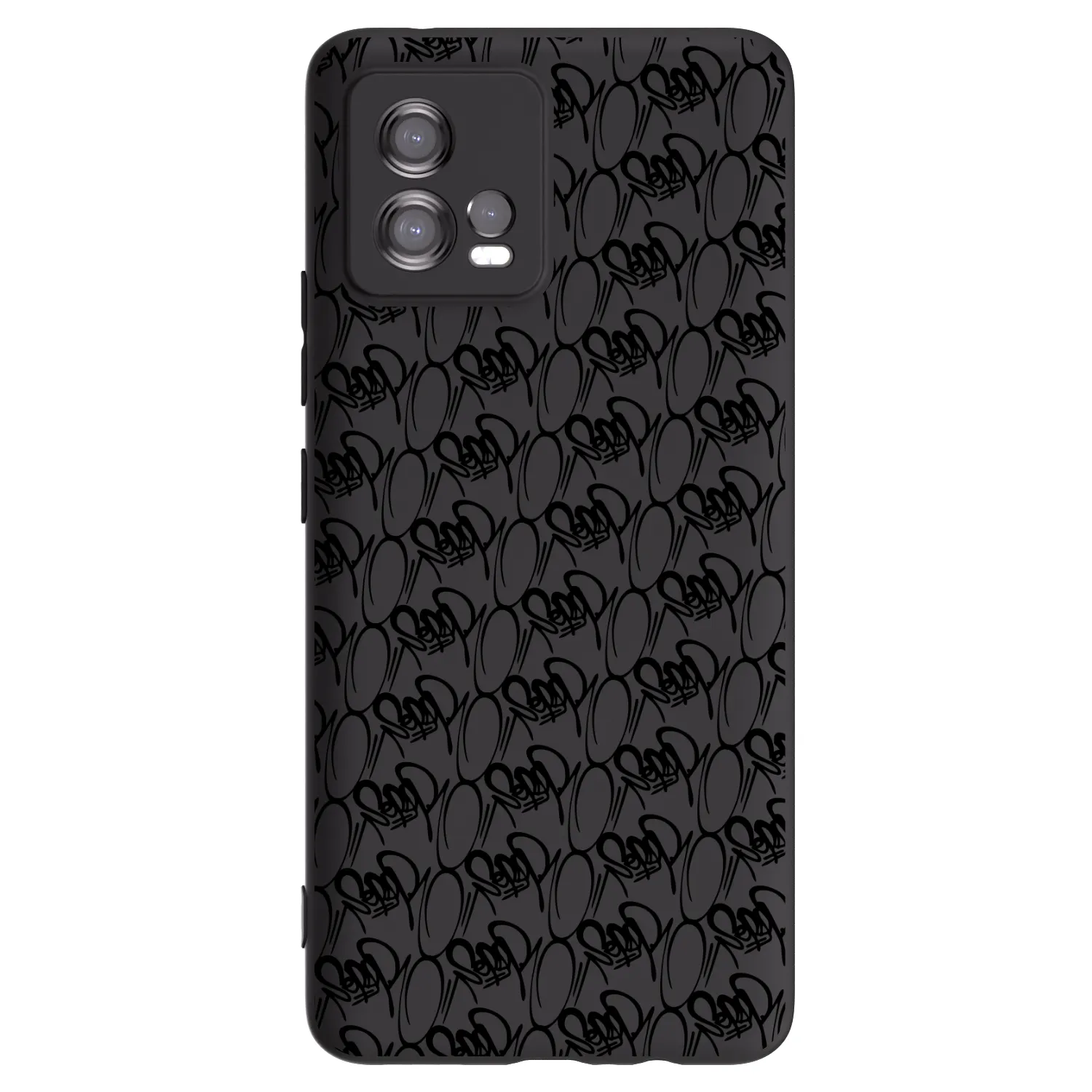 Picasee silikónový čierny obal pre Motorola Moto G72 - Separ - Black On Black 2