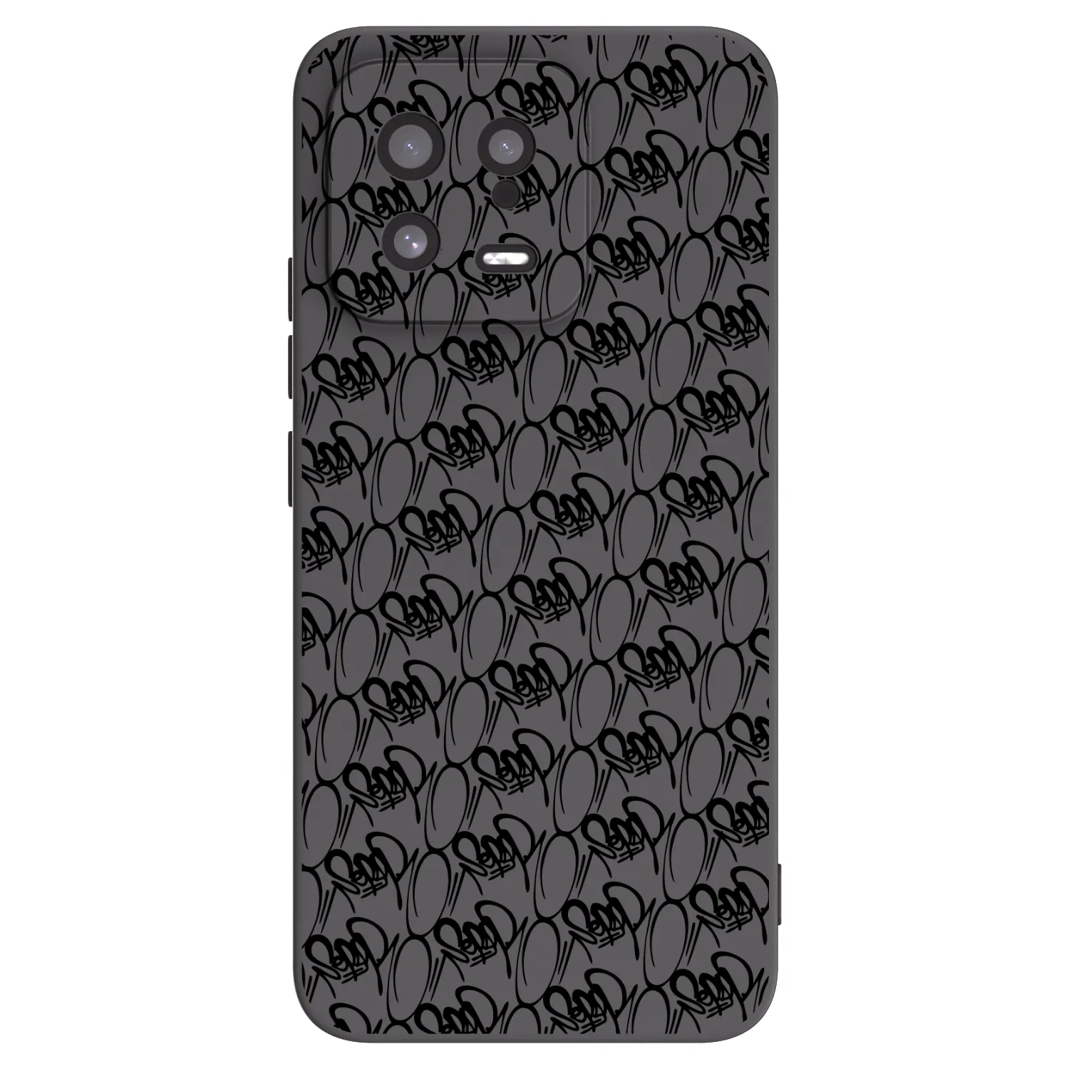 Silikónový čierny obal pre Xiaomi 13 - Separ - Black On Black 2