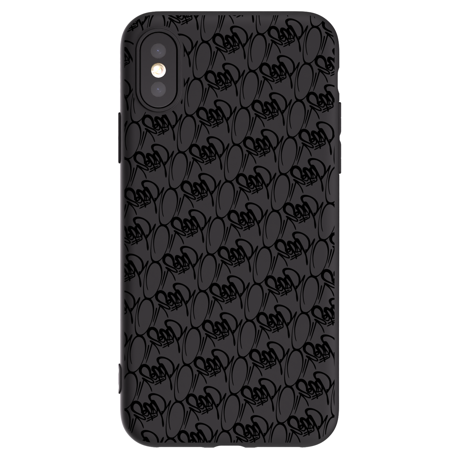 Picasee silikónový čierny obal pre Apple iPhone X/XS - Separ - Black On Black 2
