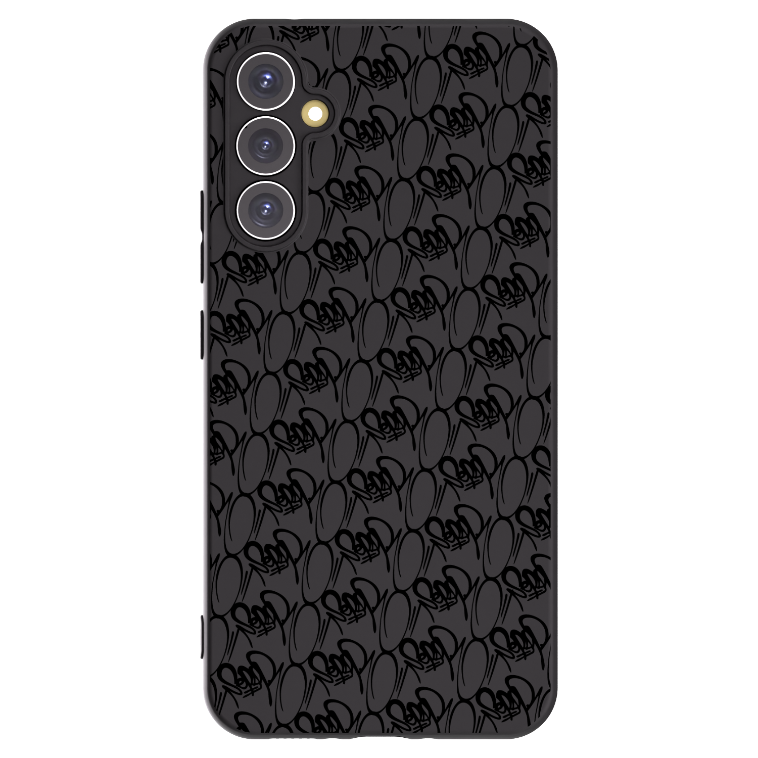 Silikónový čierny obal pre Samsung Galaxy A34 5G A346B - Separ - Black On Black 2