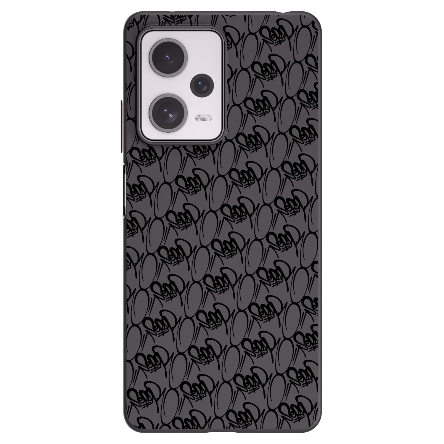 Picasee silikónový čierny obal pre Xiaomi Redmi Note 12 Pro+ 5G - Separ - Black On Black 2