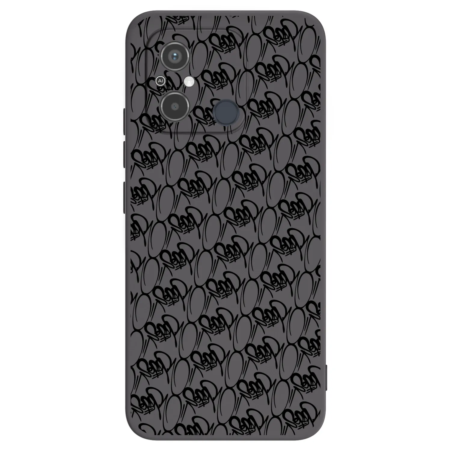 Picasee silikónový čierny obal pre Xiaomi Redmi 12C - Separ - Black On Black 2