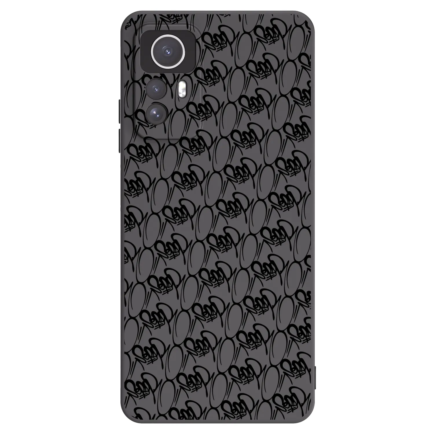 Picasee silikónový čierny obal pre Xiaomi Redmi Note 12S - Separ - Black On Black 2