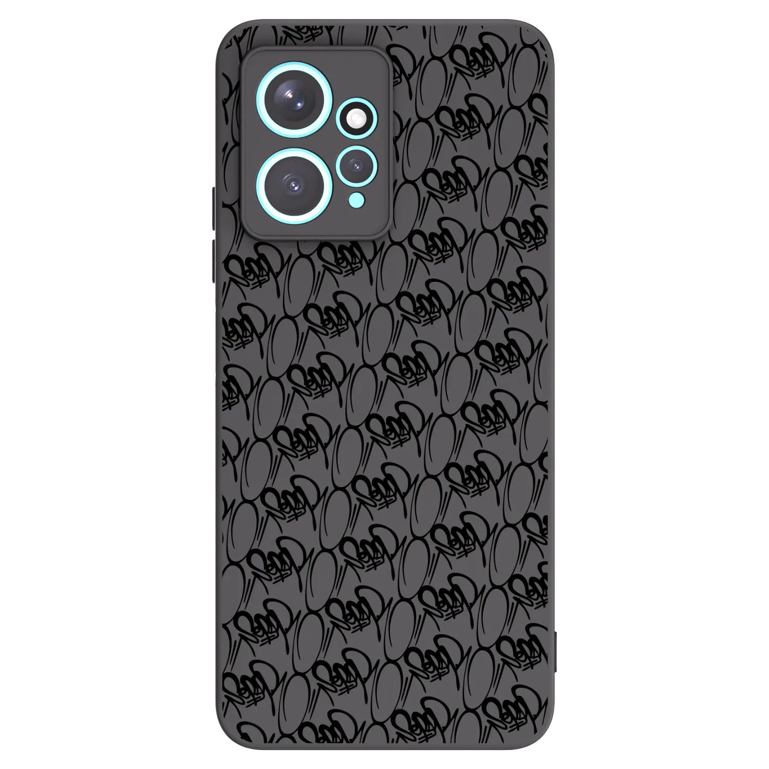 Picasee silikónový čierny obal pre Xiaomi Redmi Note 12 4G - Separ - Black On Black 2