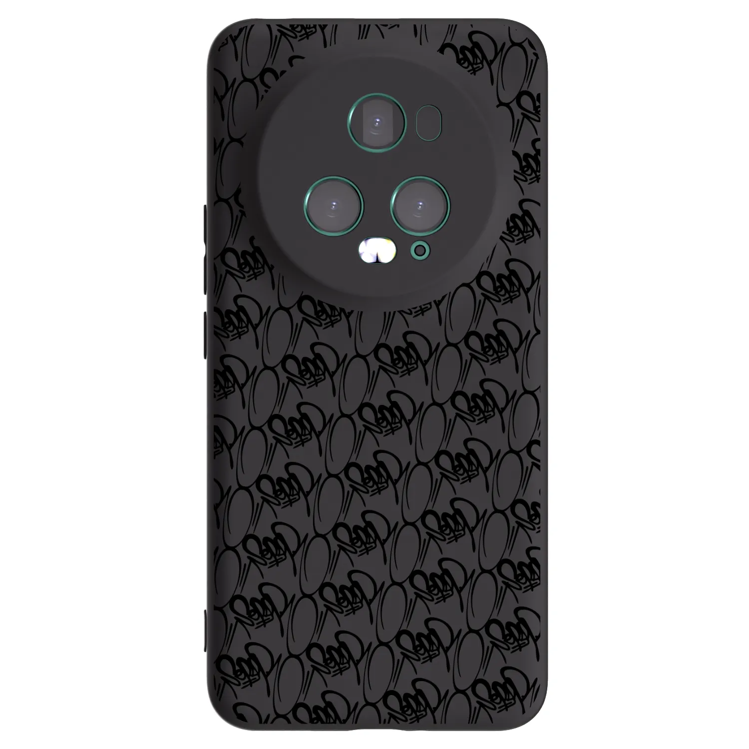Picasee silikónový čierny obal pre Honor Magic5 Pro - Separ - Black On Black 2
