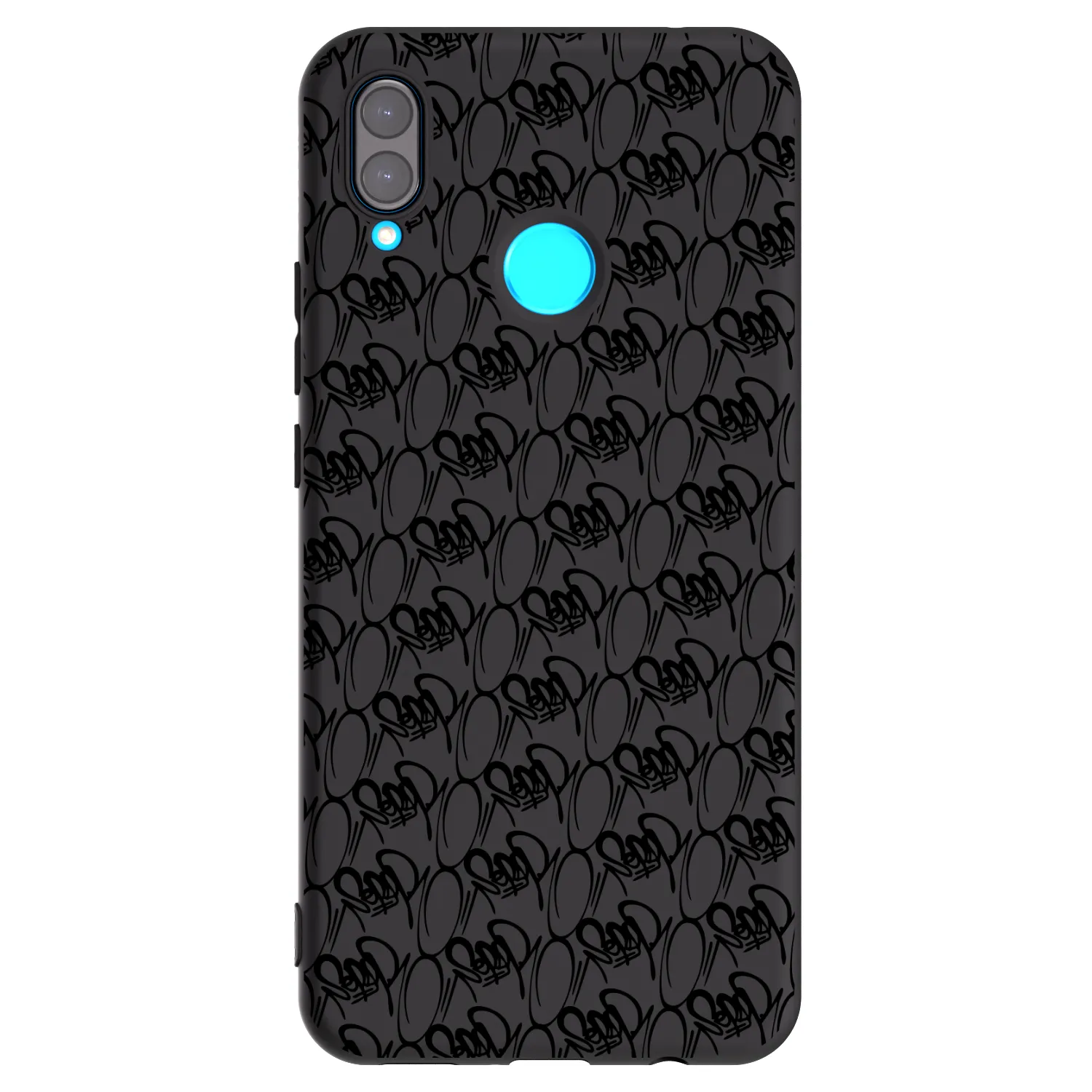 Picasee silikónový čierny obal pre Huawei Nova 3 - Separ - Black On Black 2