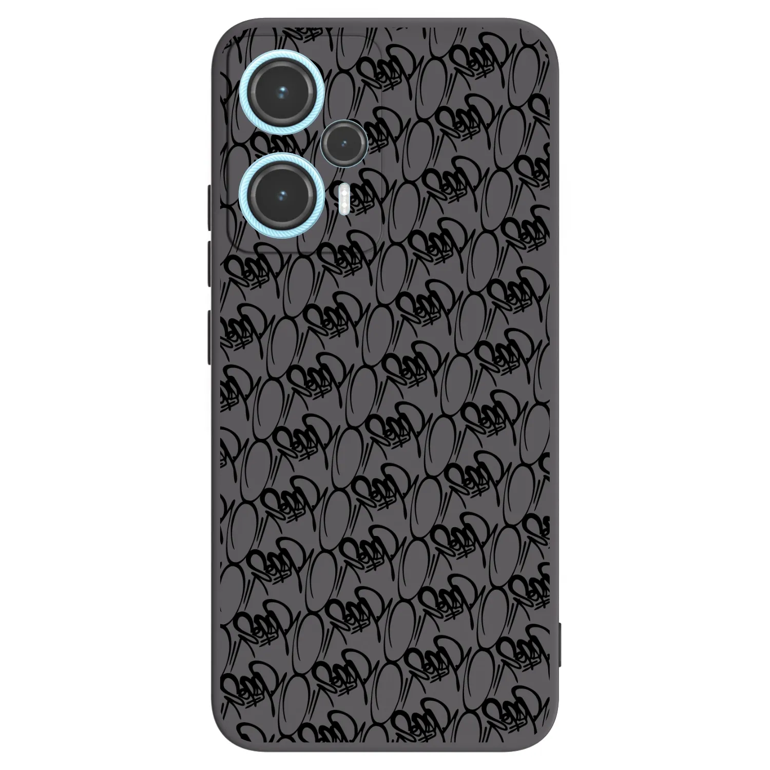 Picasee silikónový čierny obal pre Xiaomi Poco F5 - Separ - Black On Black 2
