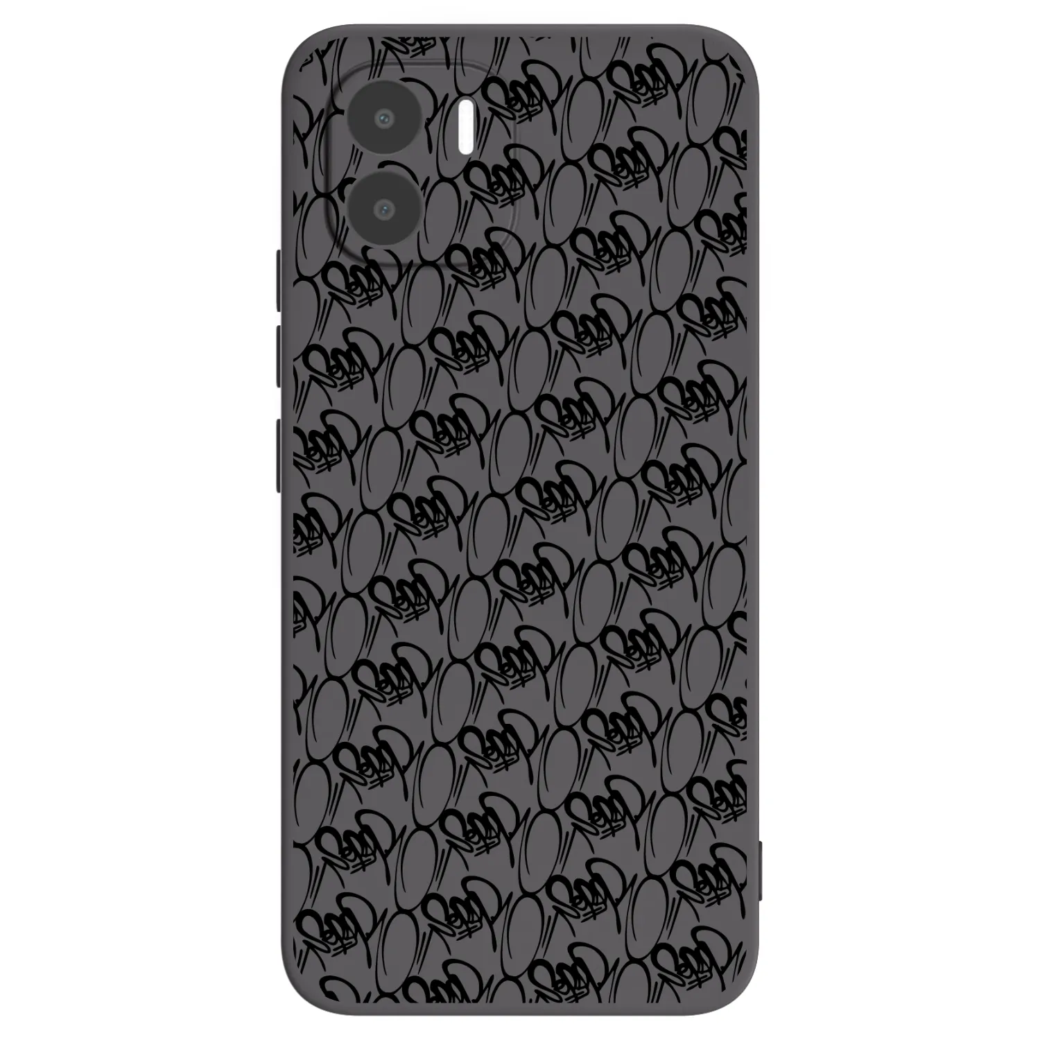Picasee silikónový čierny obal pre Xiaomi Redmi A2 - Separ - Black On Black 2