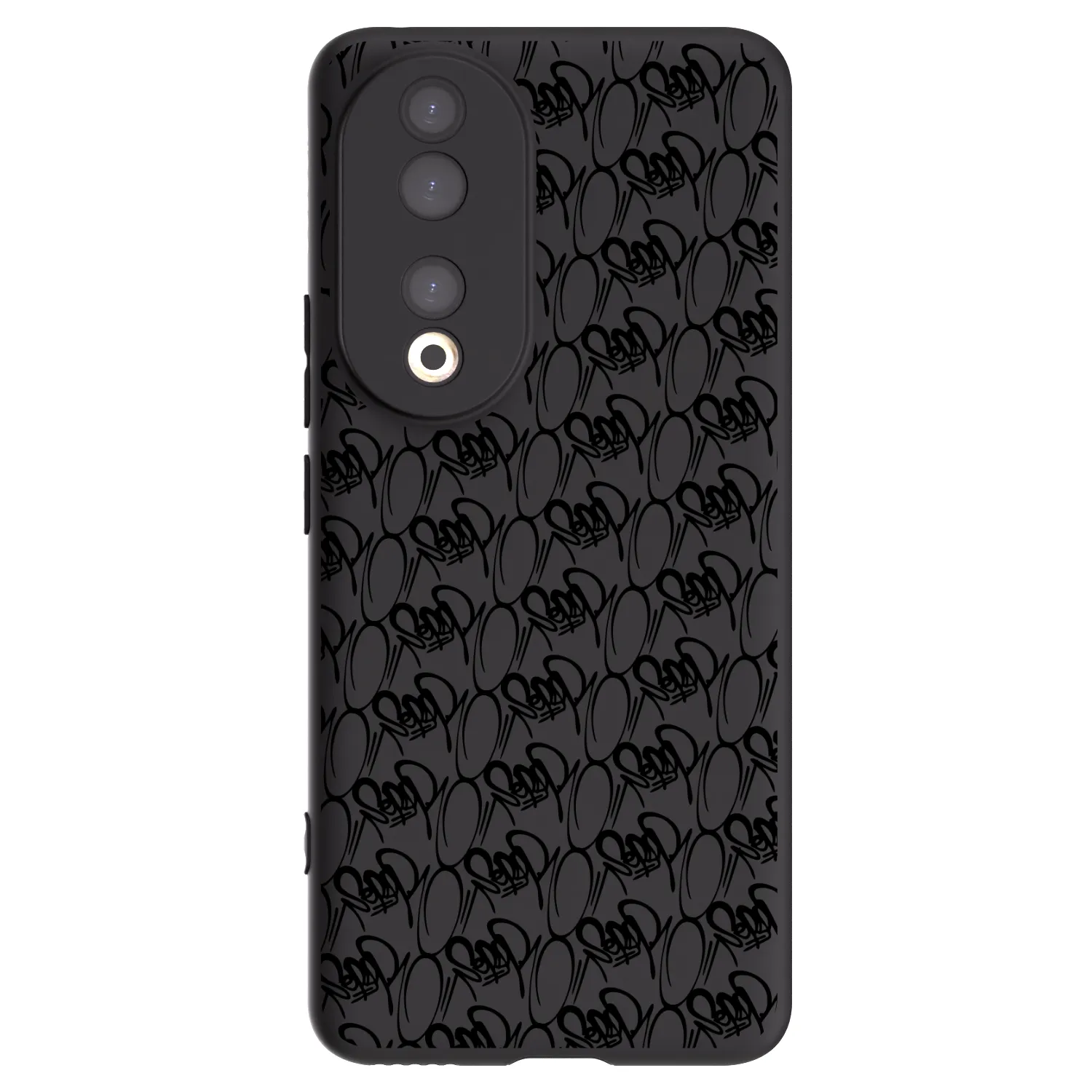 Picasee silikónový čierny obal pre Honor 90 5G - Separ - Black On Black 2
