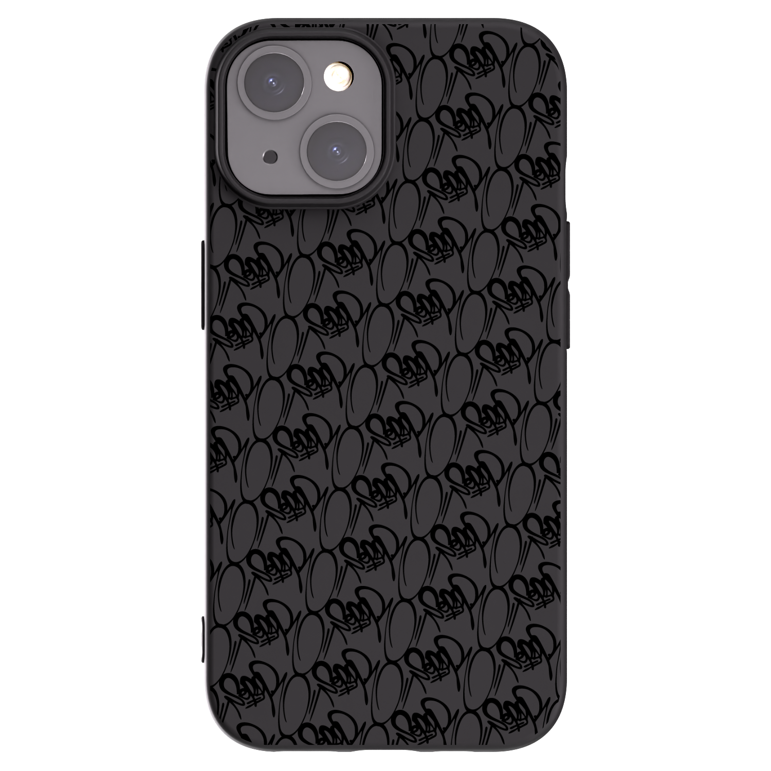 Silikónový čierny obal pre Apple iPhone 15 - Separ - Black On Black 2