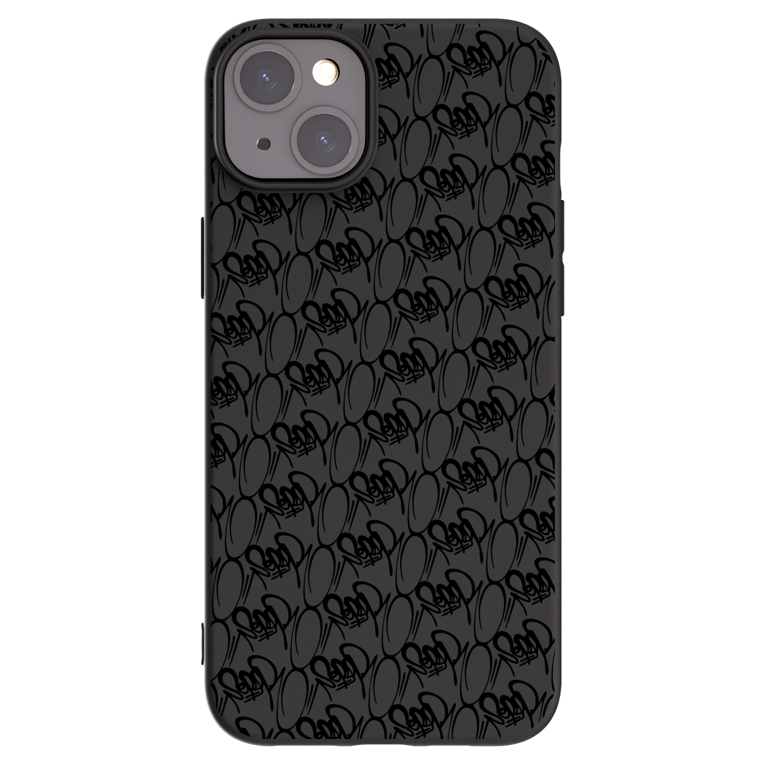 Picasee silikónový čierny obal pre Apple iPhone 15 Plus - Separ - Black On Black 2