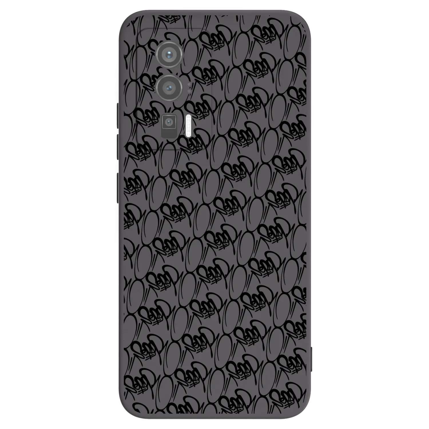 Picasee silikónový čierny obal pre Xiaomi Poco F5 Pro 5G - Separ - Black On Black 2
