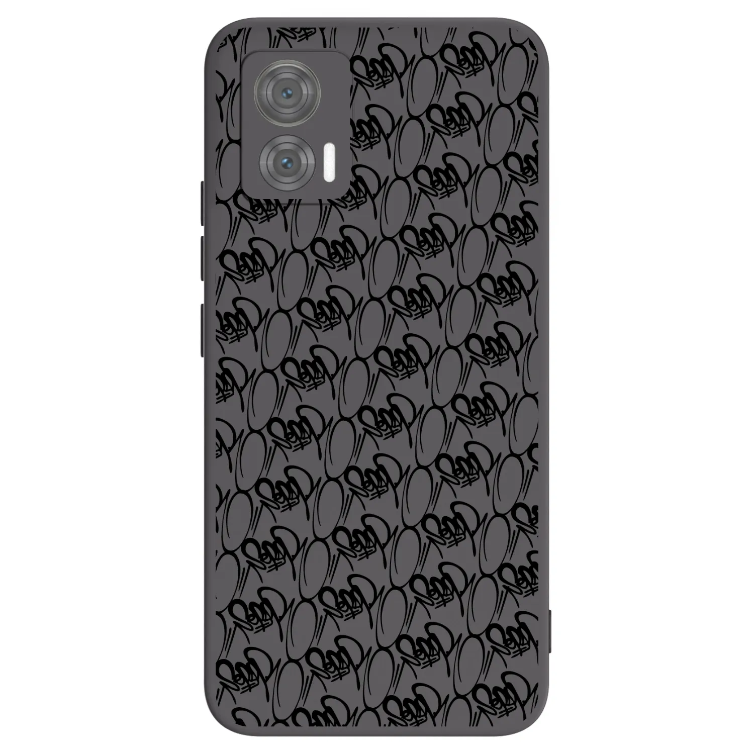 Picasee silikónový čierny obal pre Motorola Edge 30 Neo - Separ - Black On Black 2