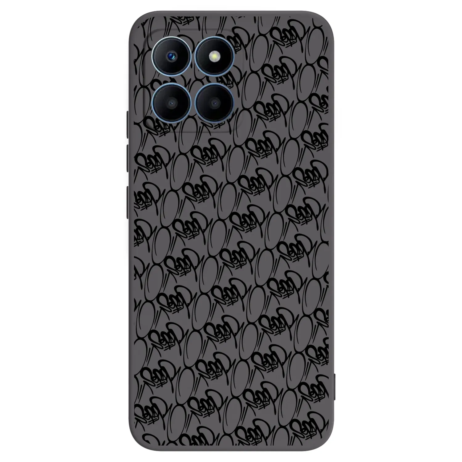 Picasee silikónový čierny obal pre Honor 70 Lite - Separ - Black On Black 2