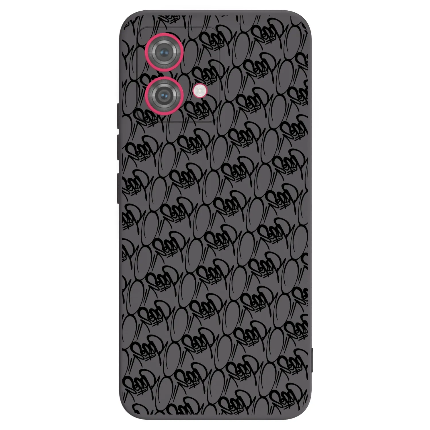 Silikónový čierny obal pre Motorola Moto G84 5G - Separ - Black On Black 2