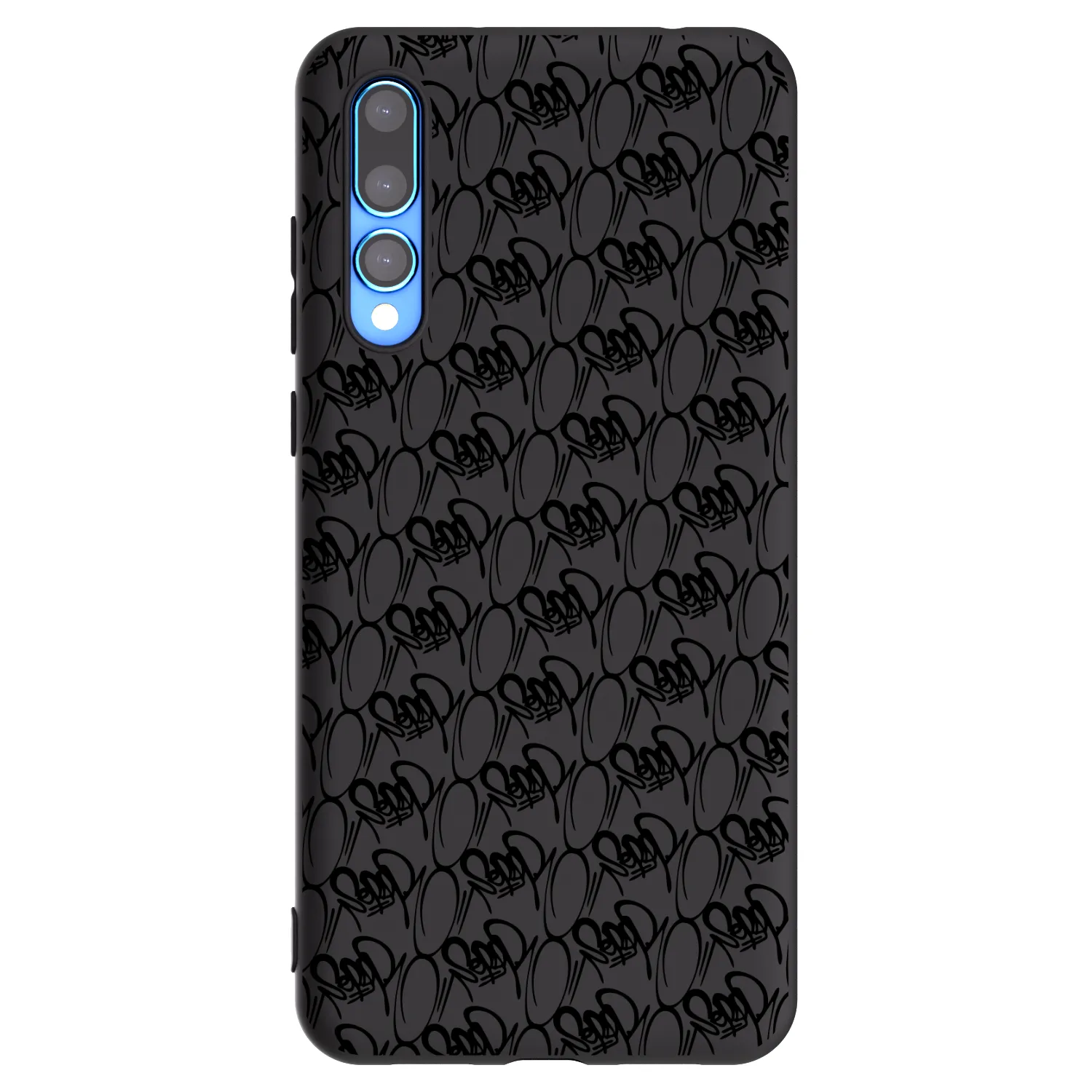 Picasee silikónový čierny obal pre Huawei P20 Pro - Separ - Black On Black 2